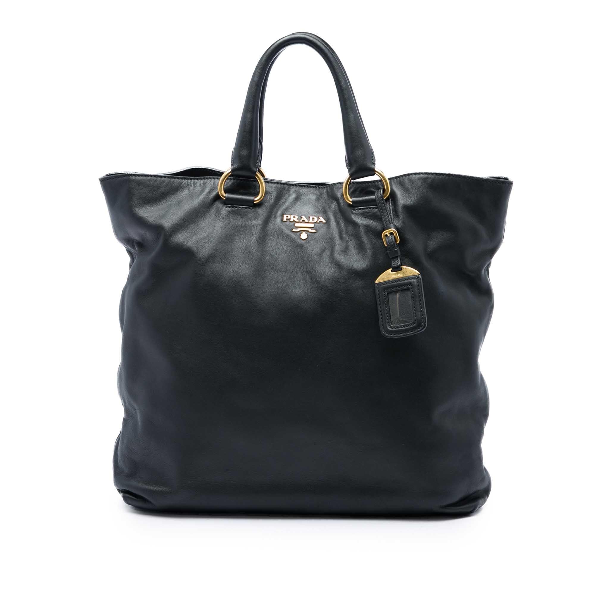Prada Soft Calf Open Convertible Tote