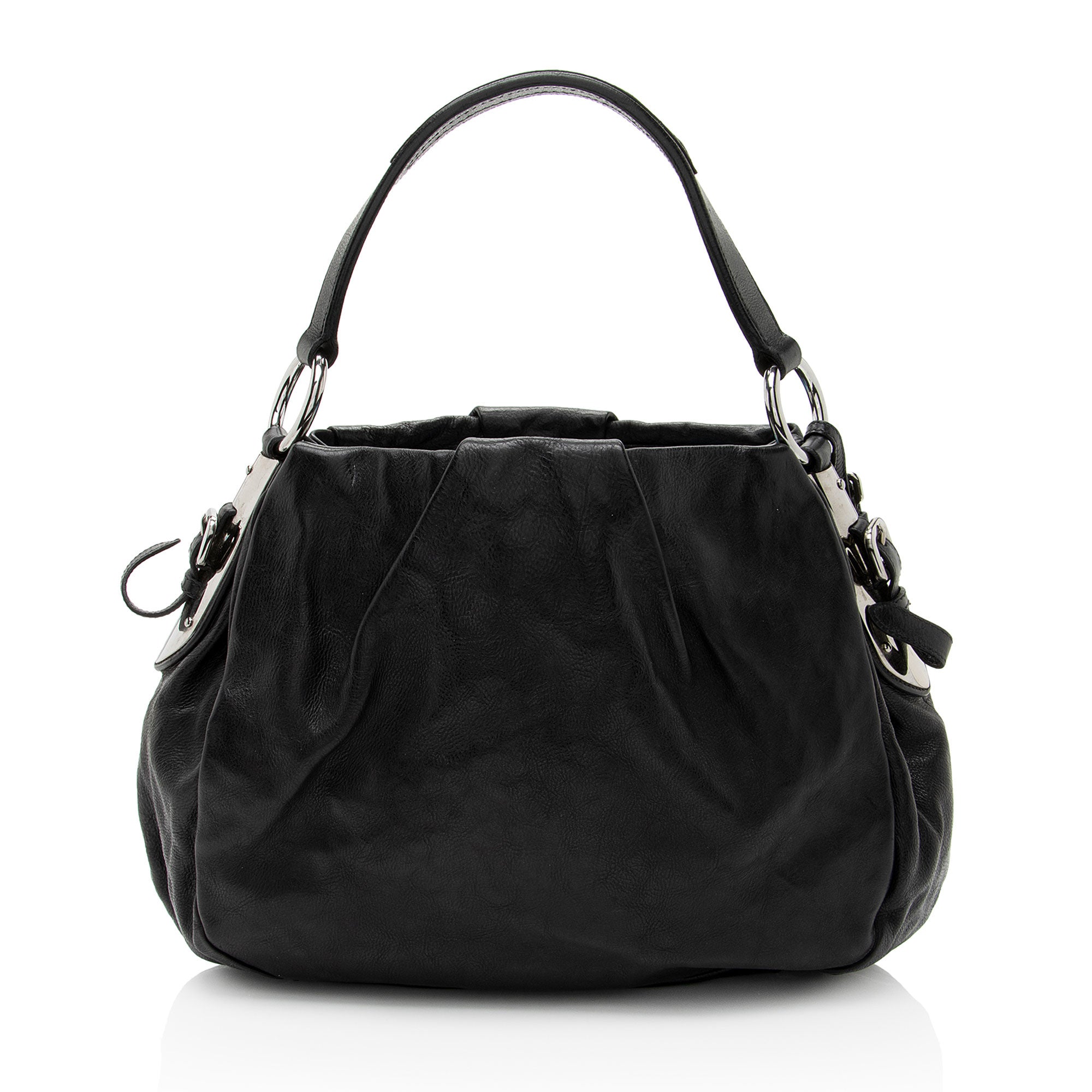Prada Soft Calf Pleated Hobo