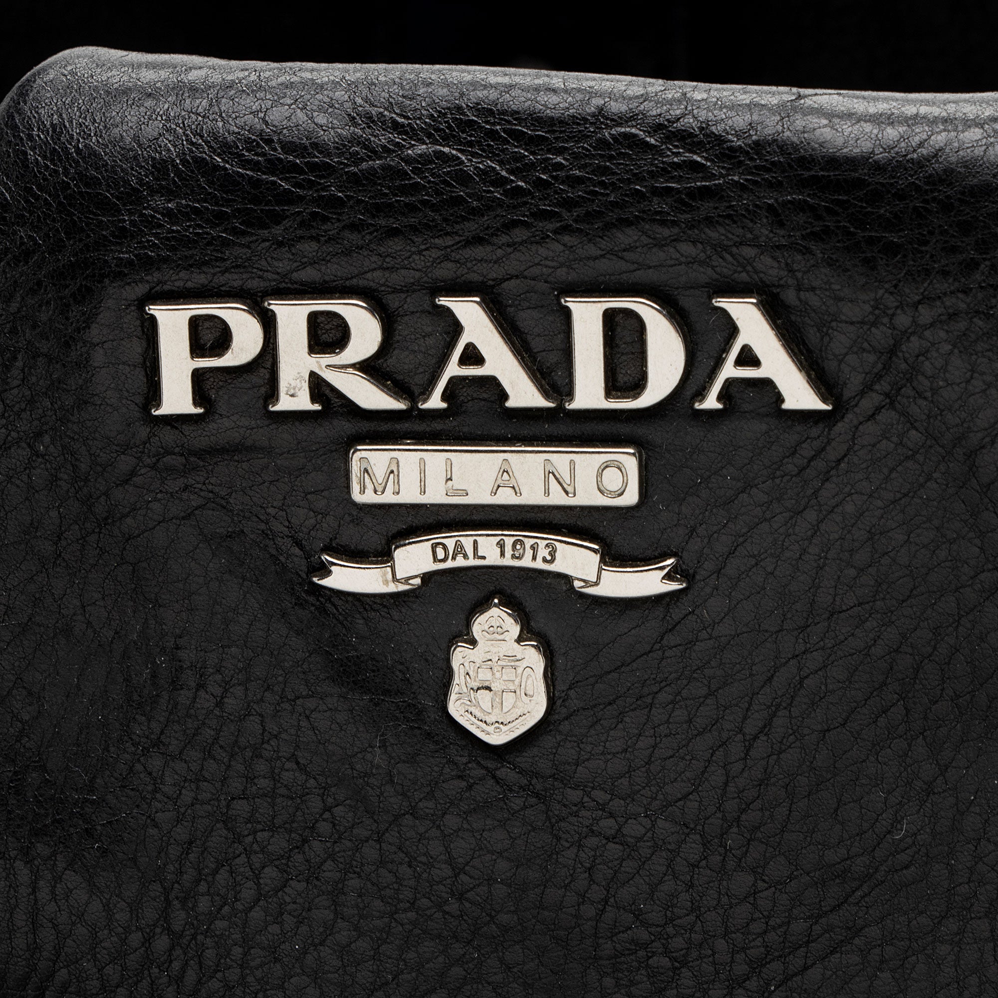 Prada Soft Calf Pleated Hobo
