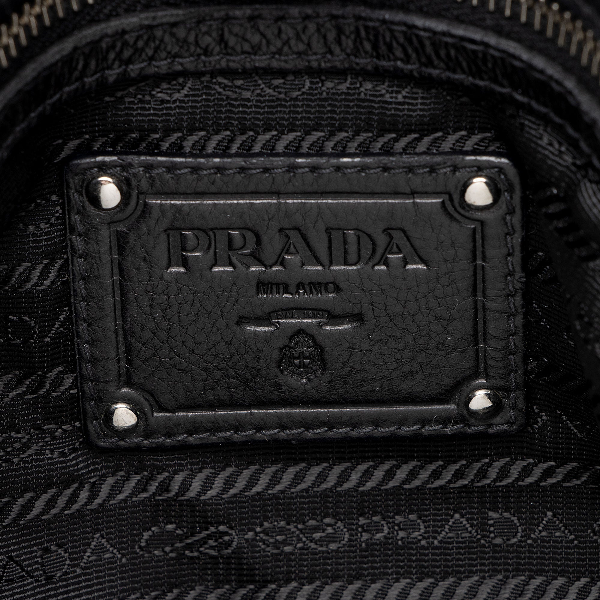 Prada Soft Calf Pleated Hobo