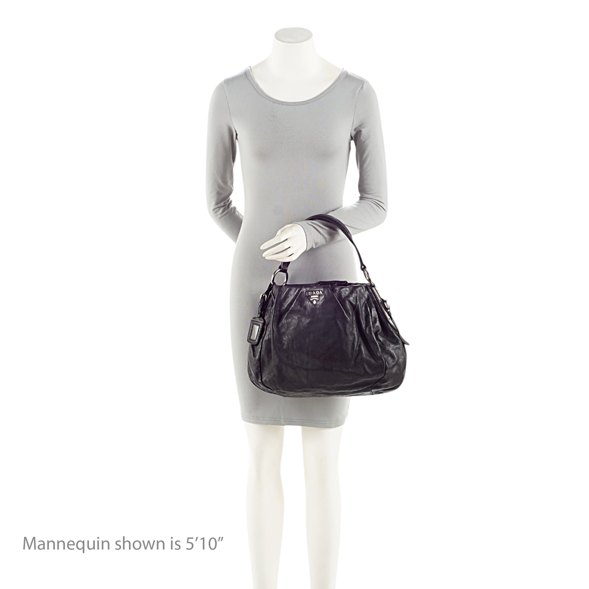 Prada Soft Calf Pleated Hobo