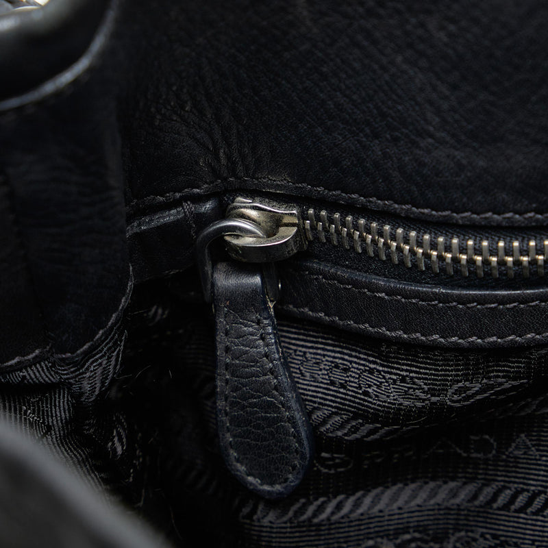 Prada Soft Calf Side Pocket Shoulder Bag (SHG-ZwCuzX)
