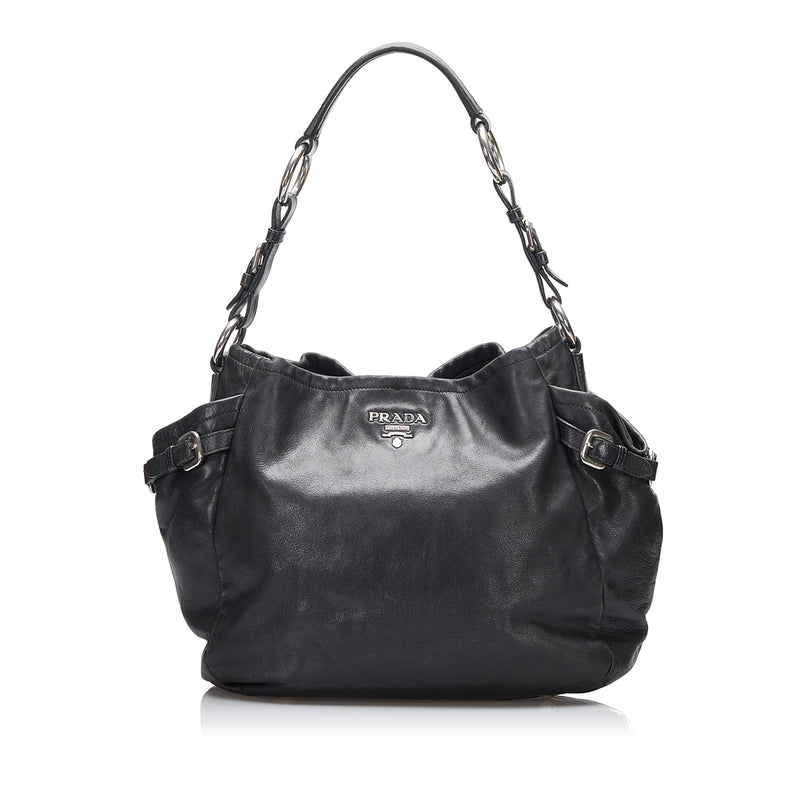 Prada Soft Calf Side Pocket Shoulder Bag (SHG-ZwCuzX)