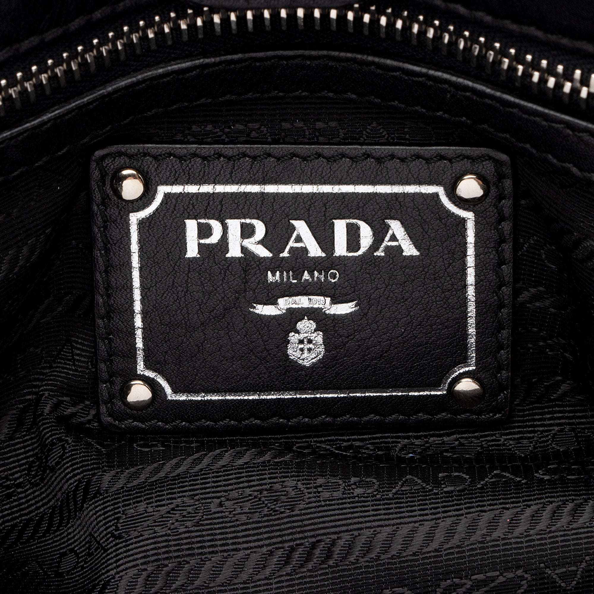 Prada Soft Calf Buckle Satchel