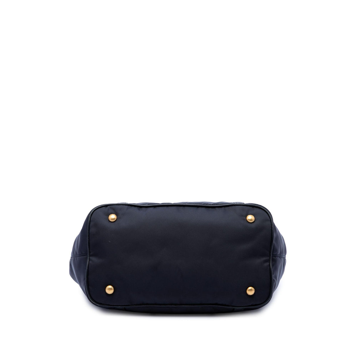 Prada Soft Calf Trimmed Tessuto Satchel