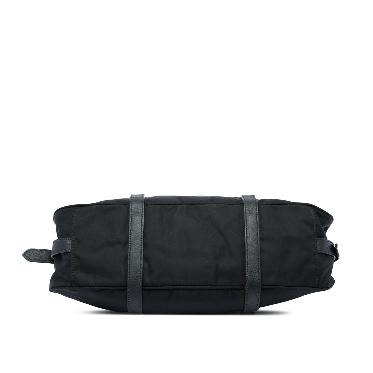 Prada Soft Calf Trimmed Tessuto Satchel
