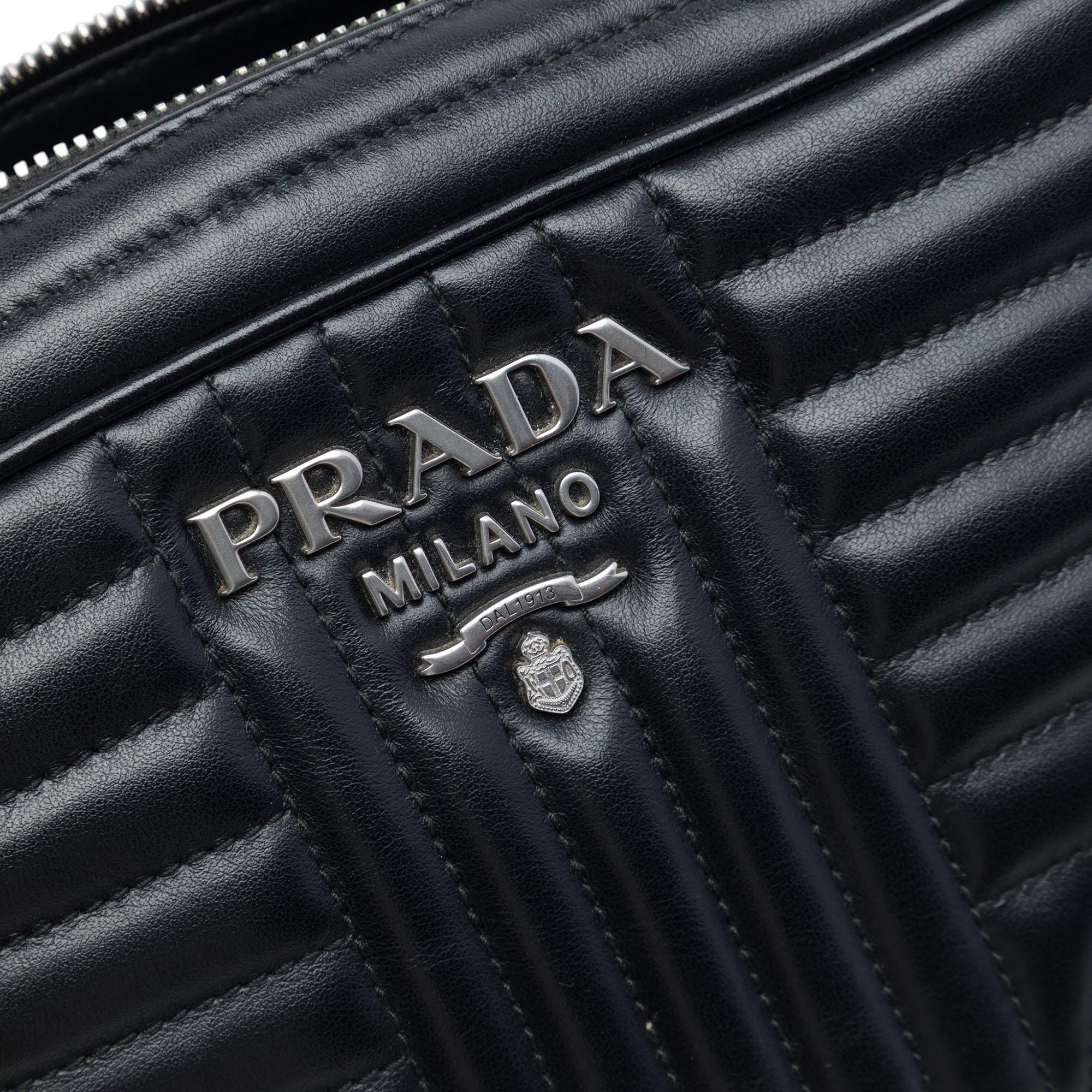 Prada Soft Calfskin Diagramme Camera Bag
