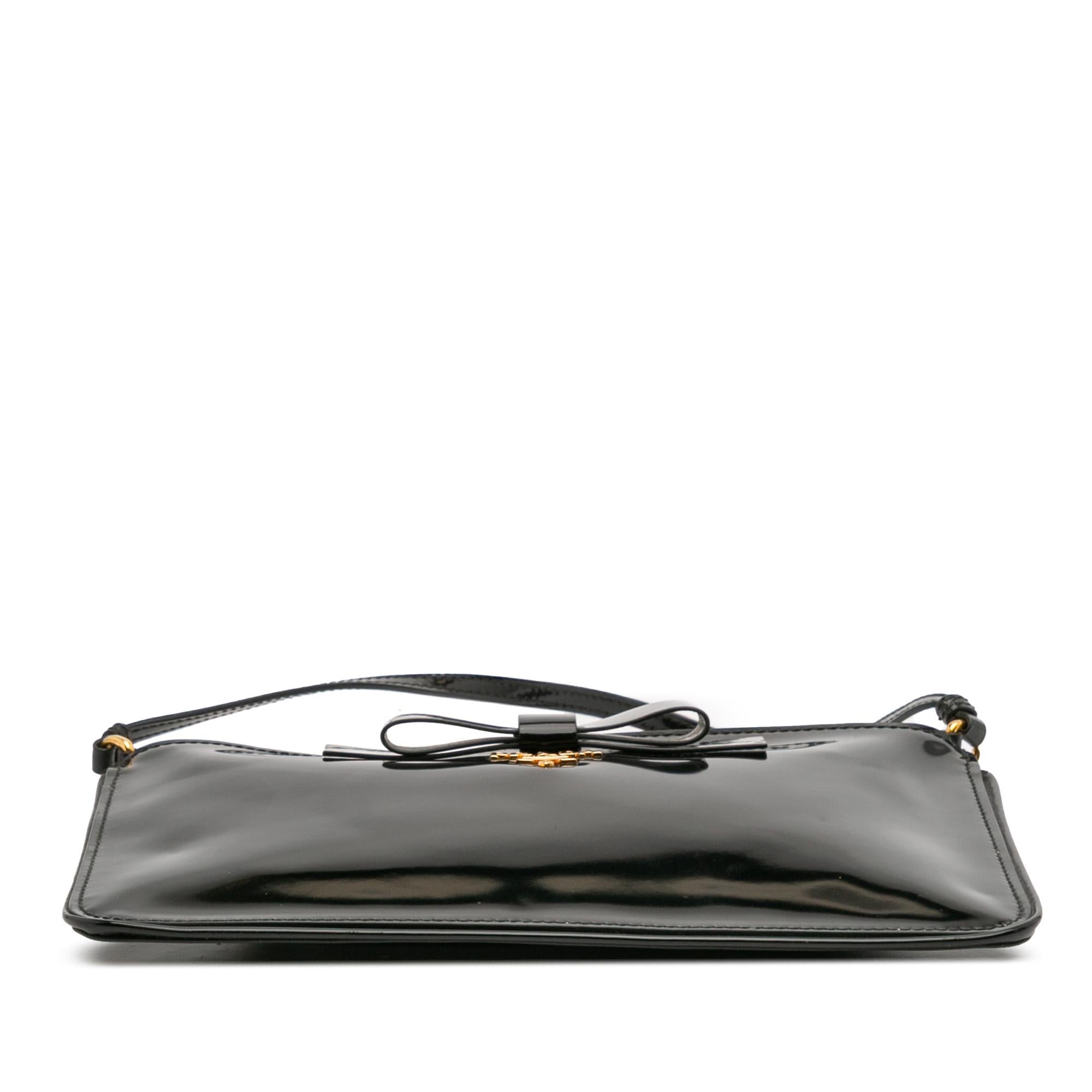 Prada Spazzolato Bow Pochette