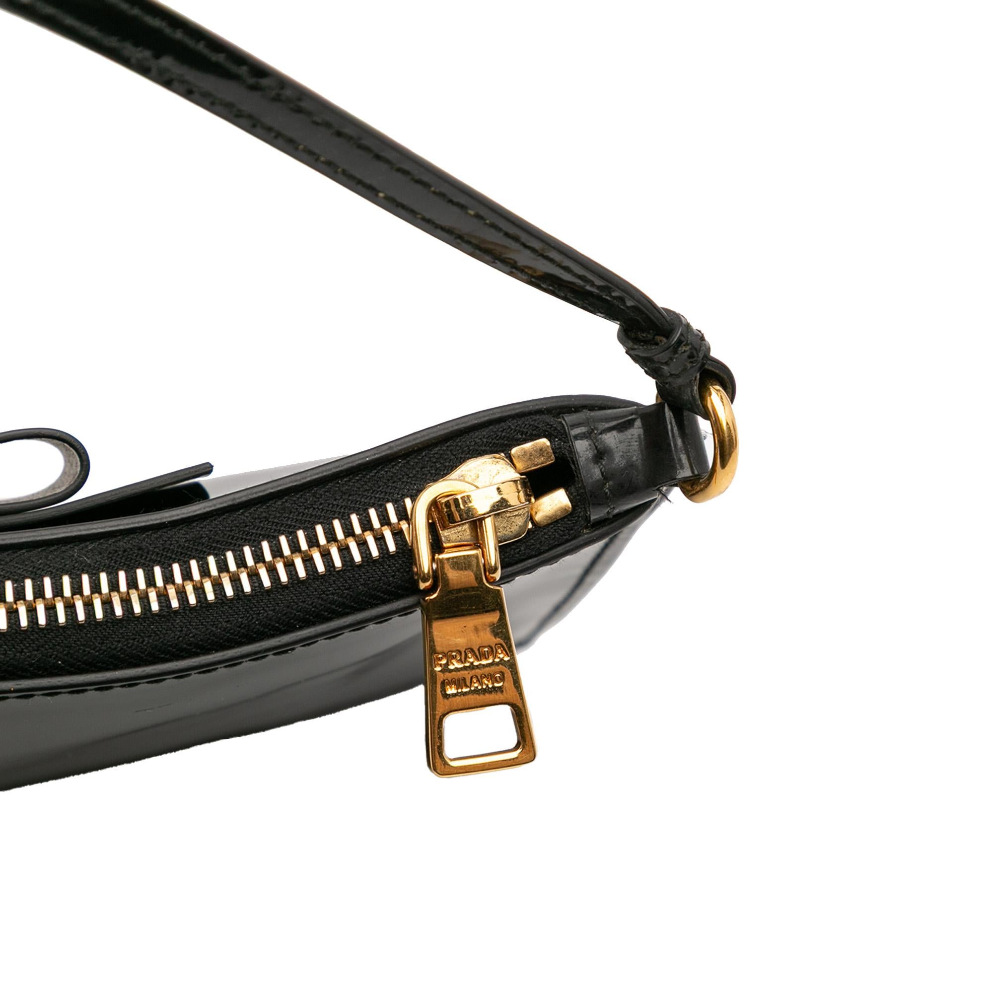 Prada Spazzolato Bow Pochette