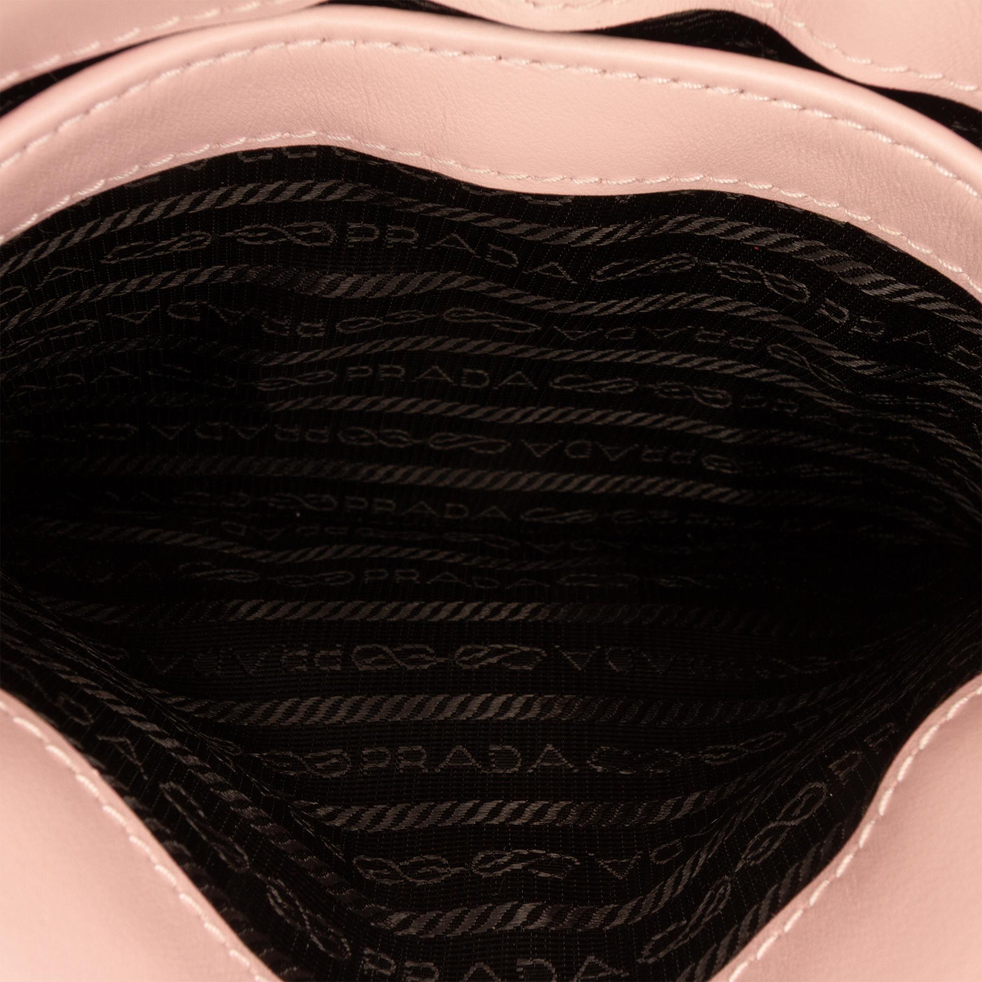 Prada Spazzolato Leather Cleo Flap Shoulder Bag