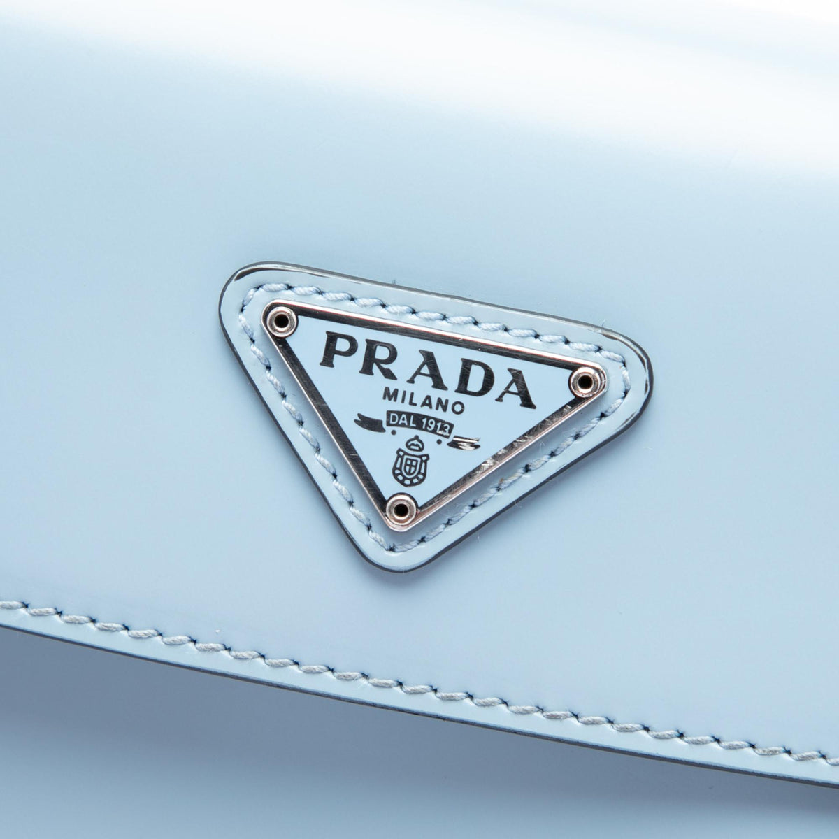 Prada Spazzolato Leather Cleo Flap Shoulder Bag
