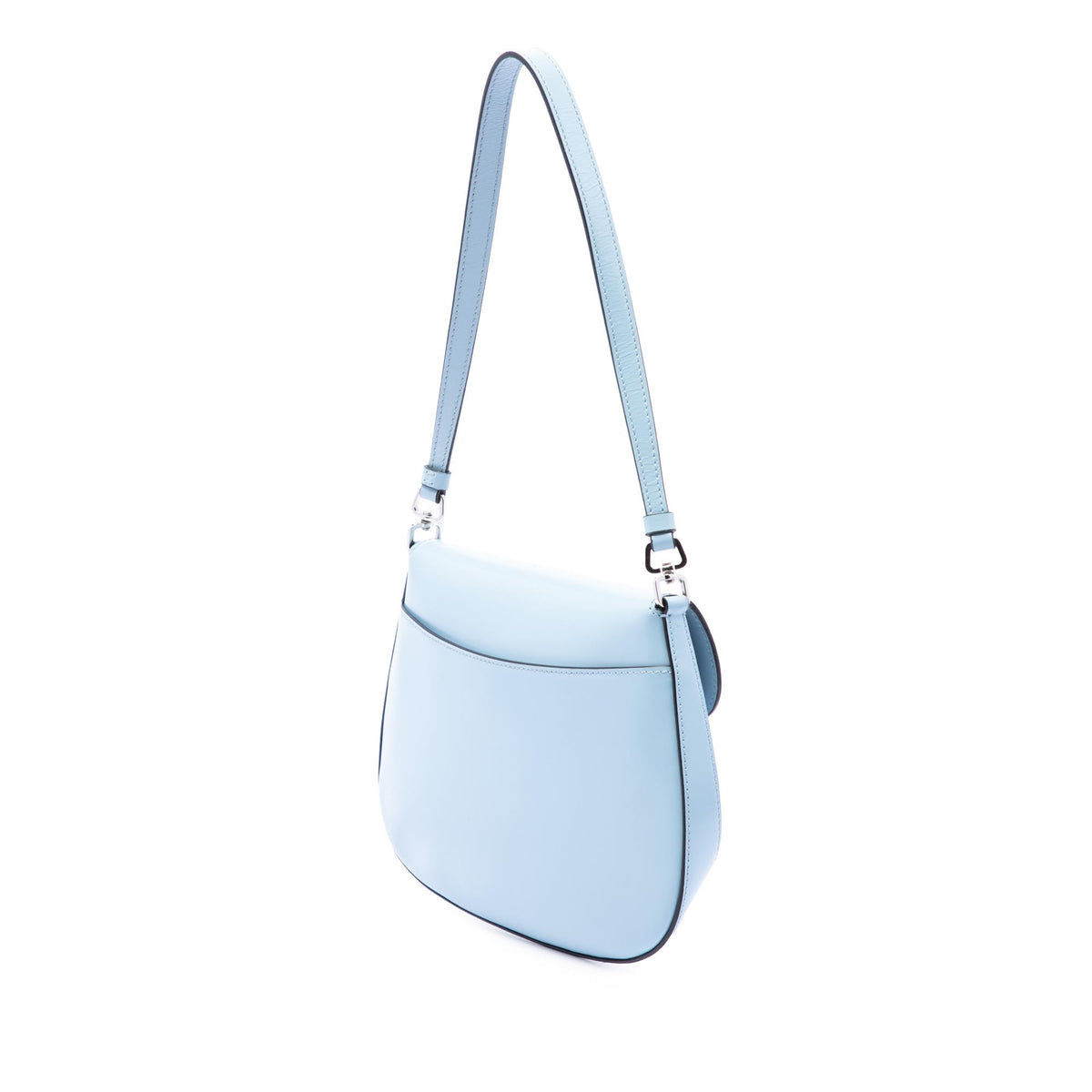 Prada Spazzolato Leather Cleo Flap Shoulder Bag
