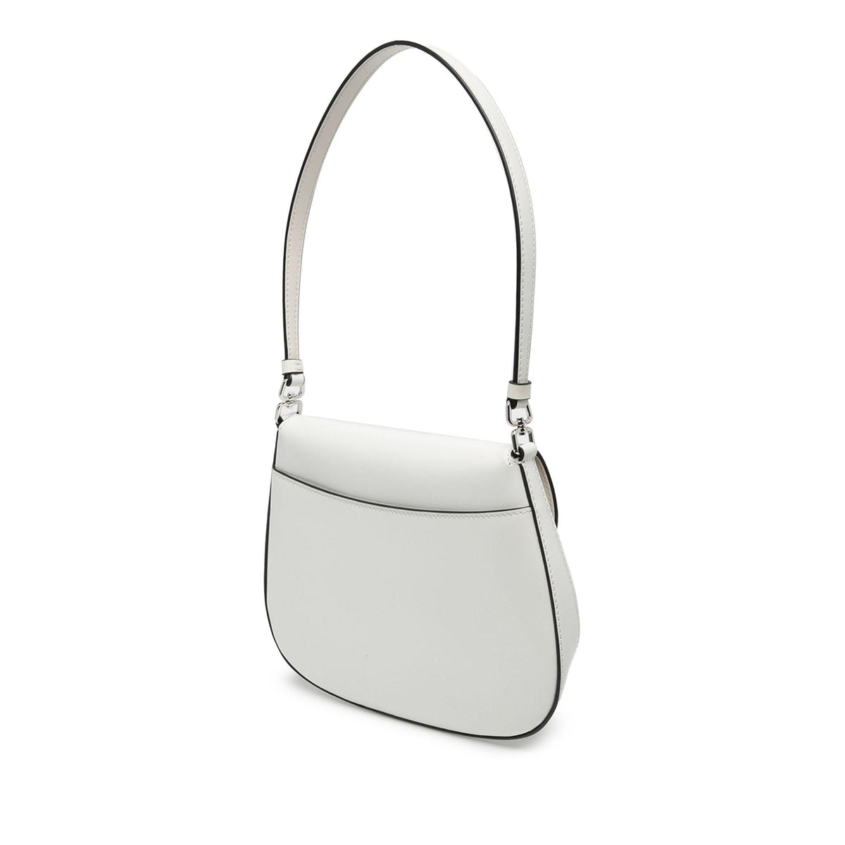 Prada Spazzolato Leather Cleo Flap Shoulder Bag