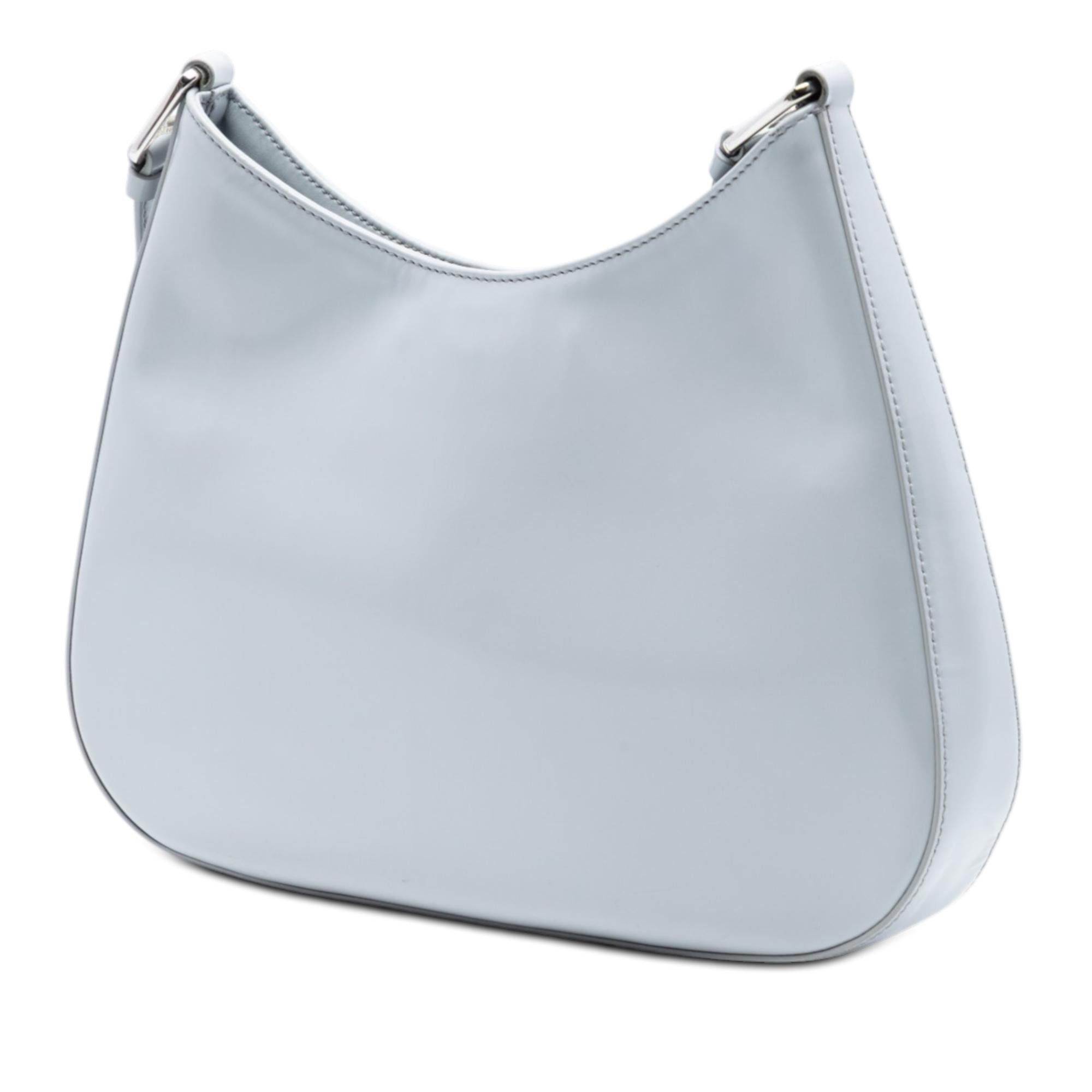 Prada Spazzolato Leather Cleo Shoulder Bag