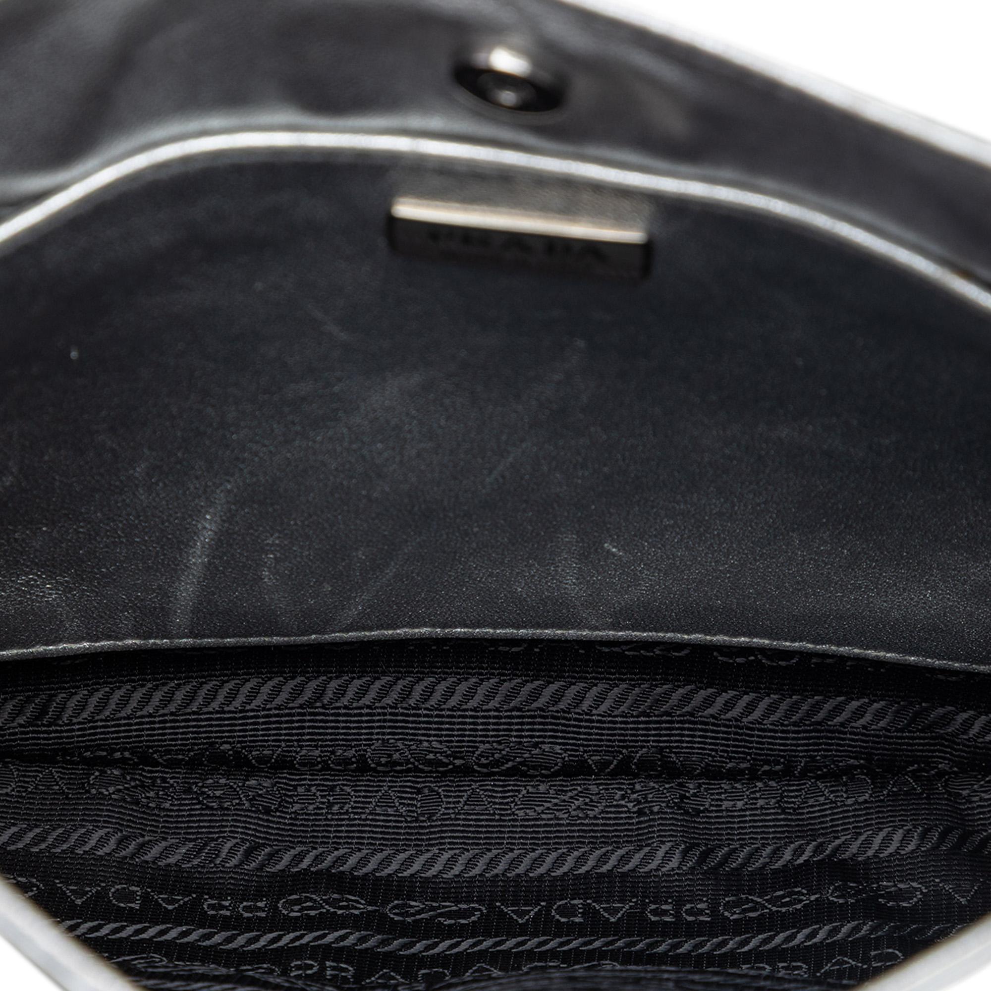 Prada Spazzolato Leather Cleo Shoulder Bag