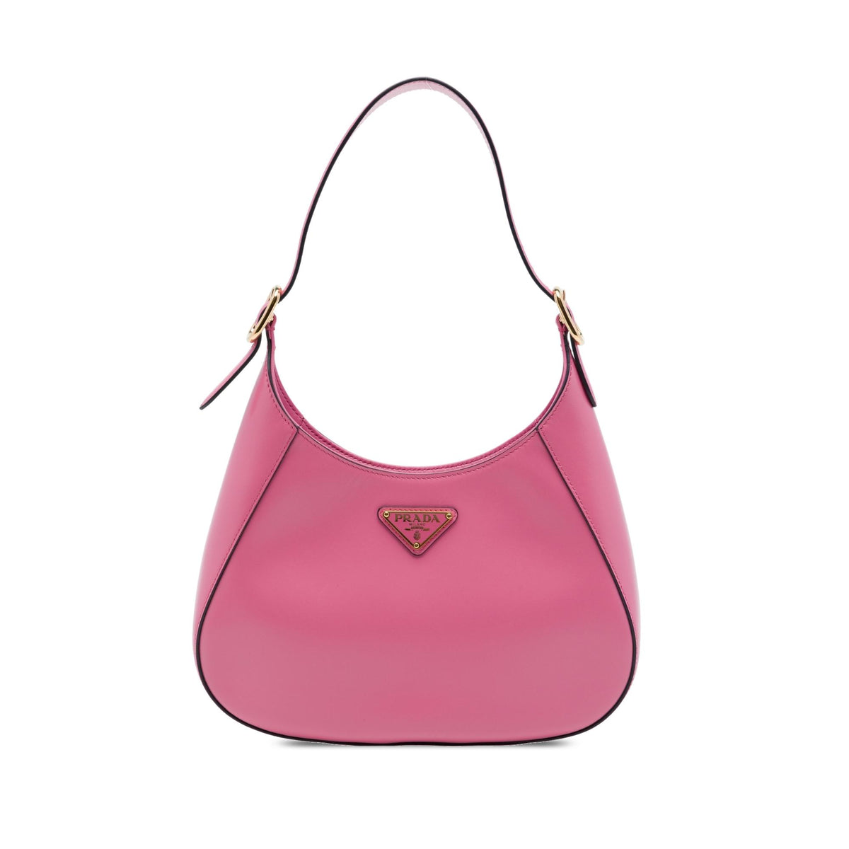 Prada Spazzolato Leather Cleo Shoulder Bag