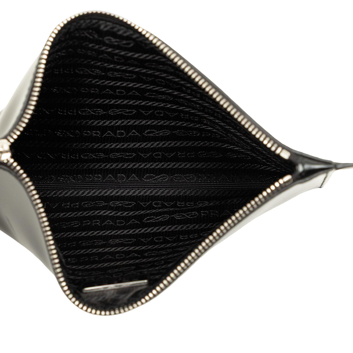 Prada Spazzolato Leather Clutch