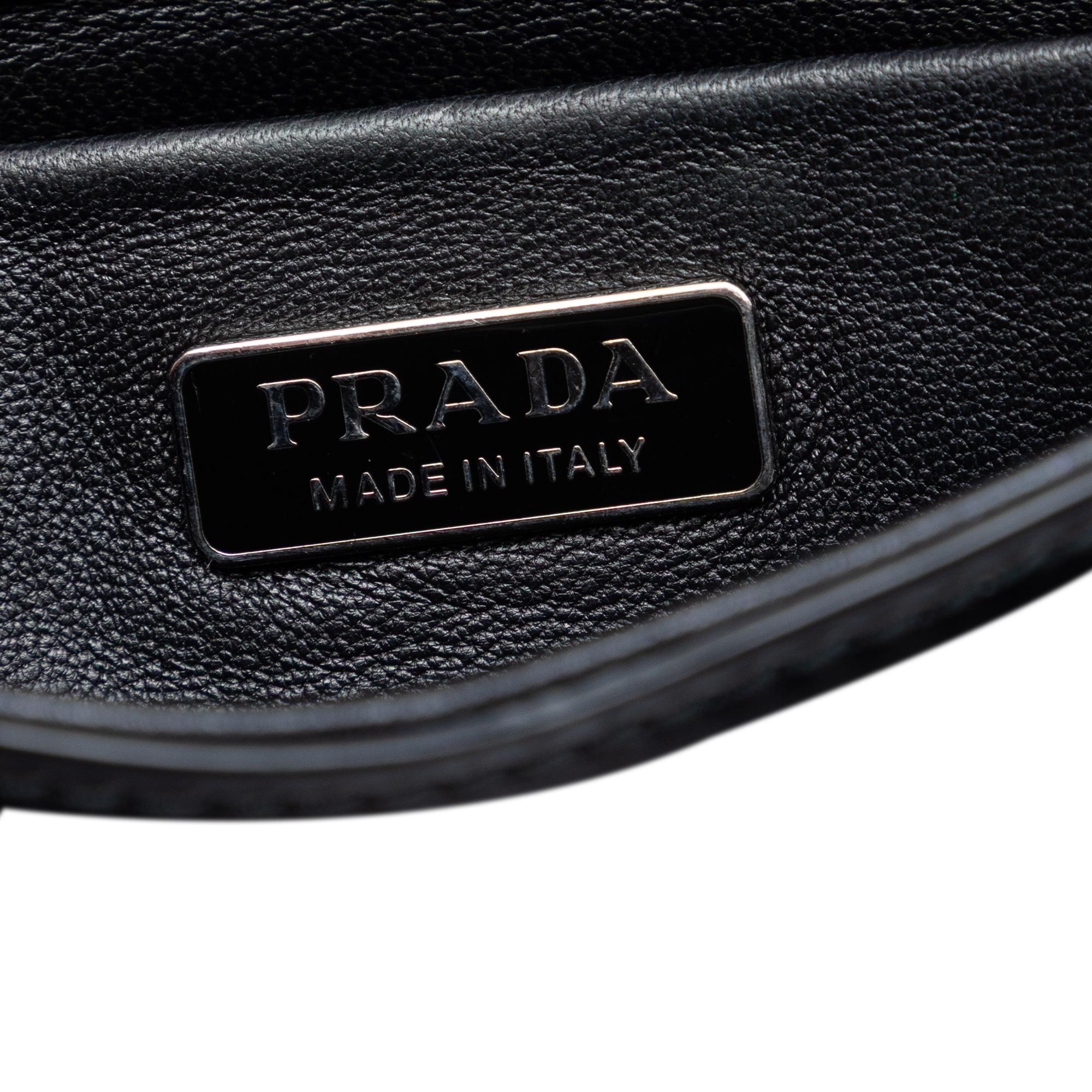 Prada Spazzolato Leather Sybille Flap Crossbody