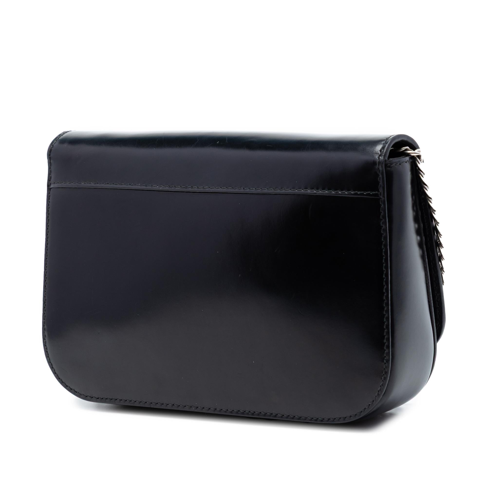 Prada Spazzolato Leather Sybille Flap Crossbody
