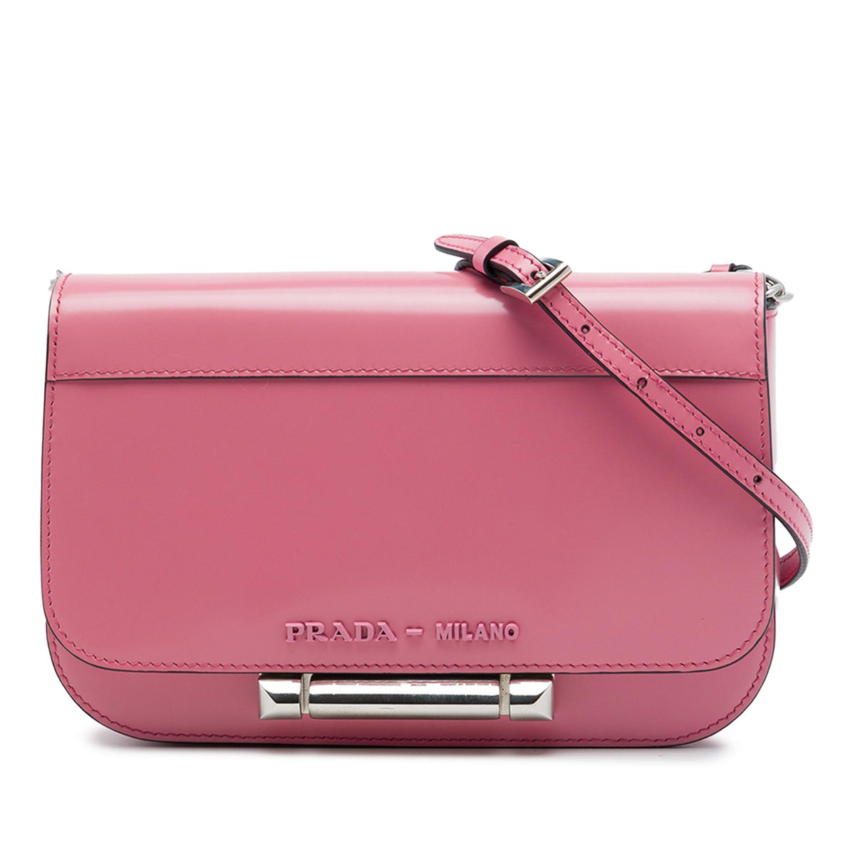 Prada Spazzolato Leather Sybille Flap Crossbody