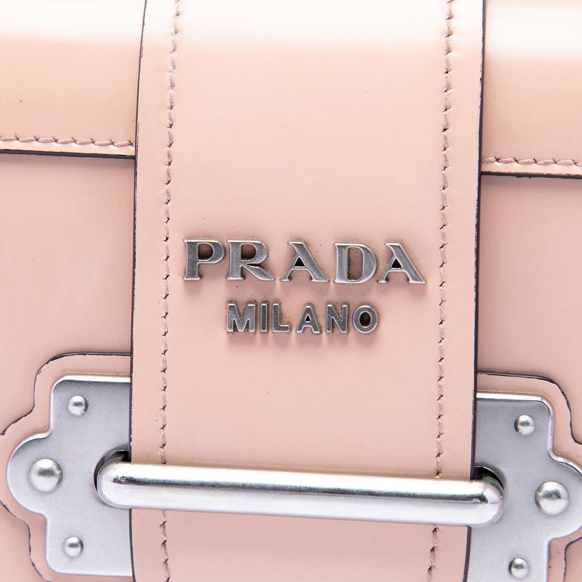 Prada Spazzolato Soft Calfskin Cahier Crossbody