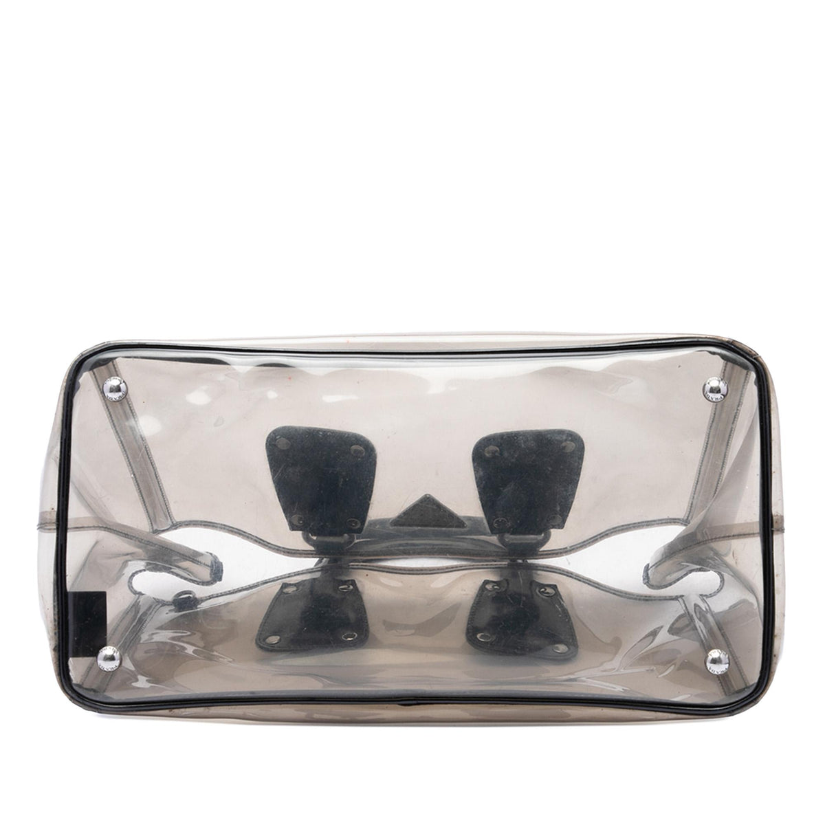 Prada Spazzolato Trimmed PVC Tote