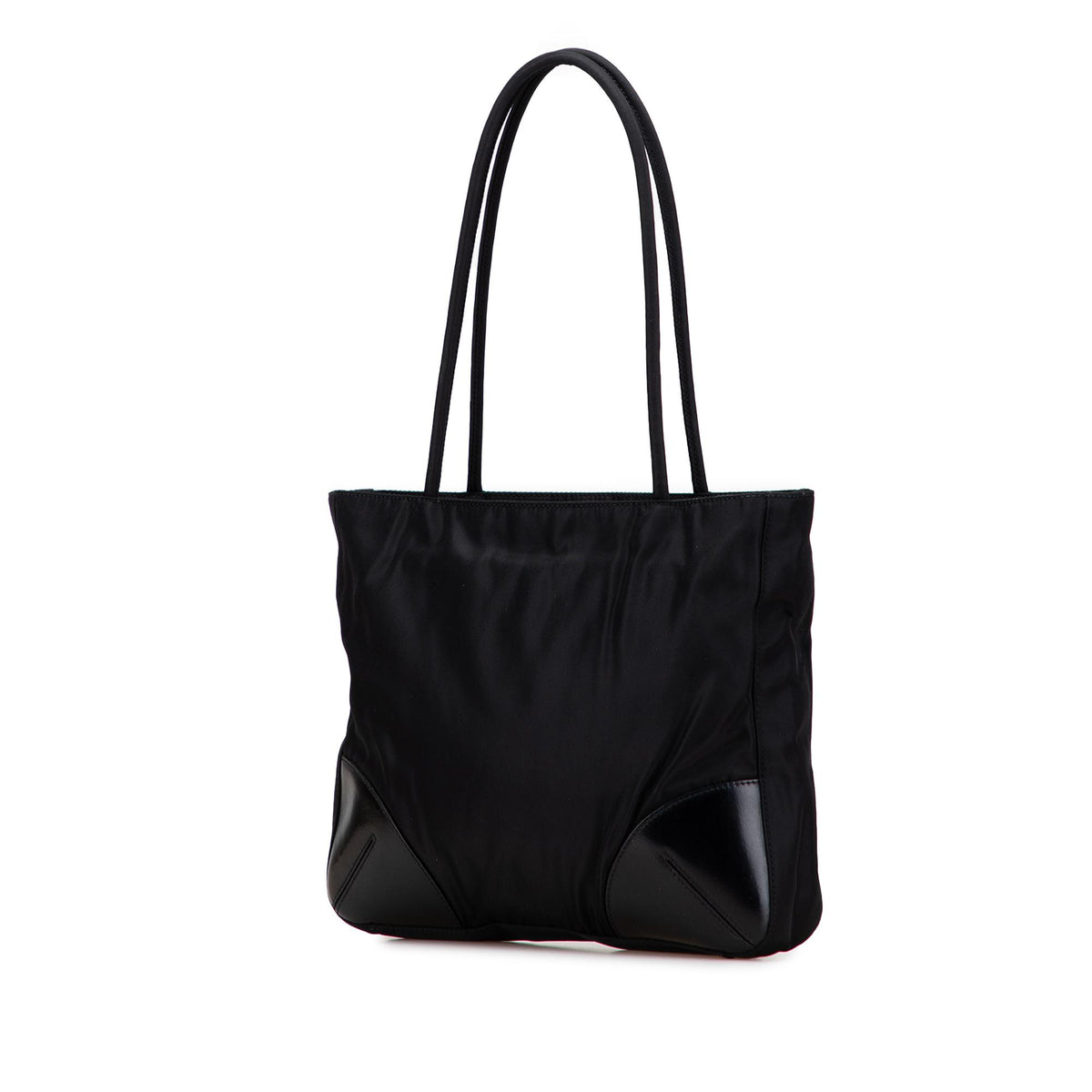 Prada Spazzolato Trimmed Tessuto Tote