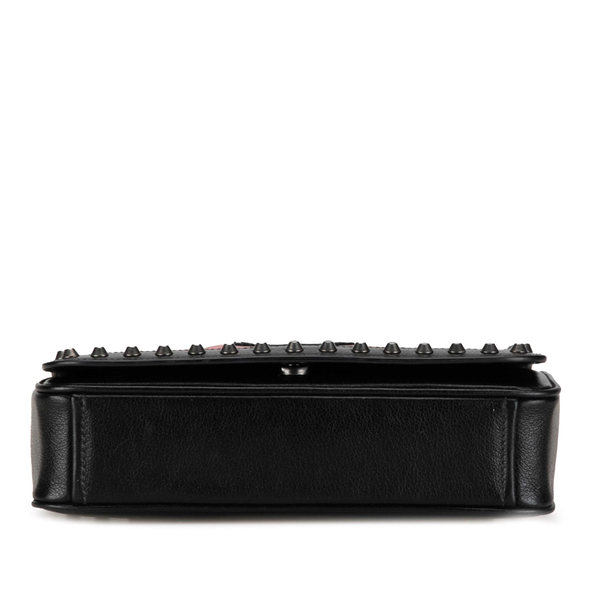 Prada Studded Glace Calf Crossbody (SHG-yFMc7A)