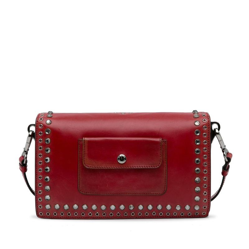 Prada Studded Grommet Sound Lock Crossbody Bag (SHG-DtBWaa)