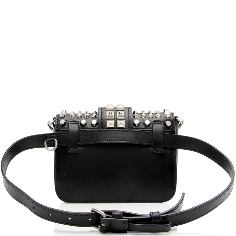 Prada Studded Saffiano Cahier Belt Bag (SHF-TSxdIG)