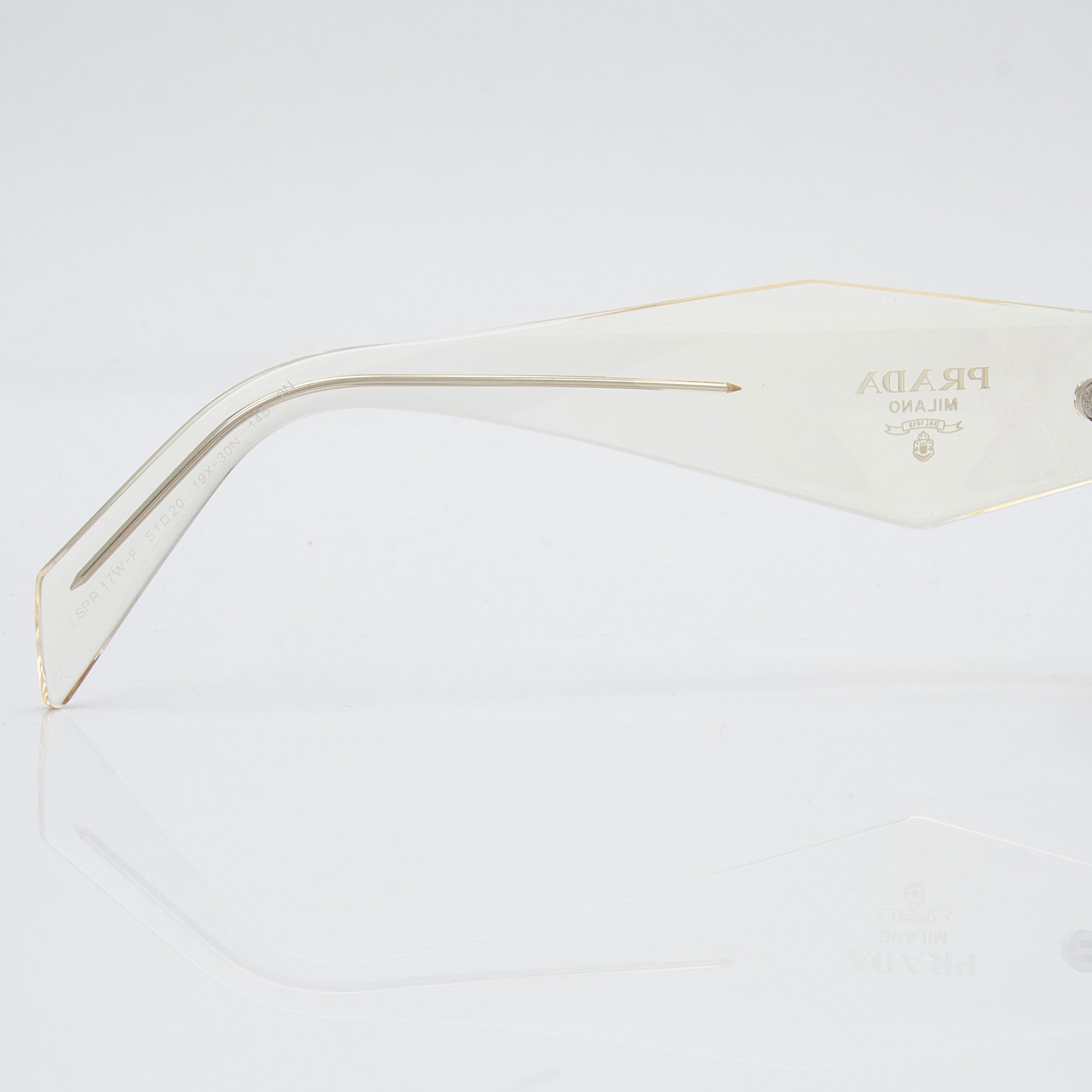 Prada Symbole Translucent Rectangular Sunglasses
