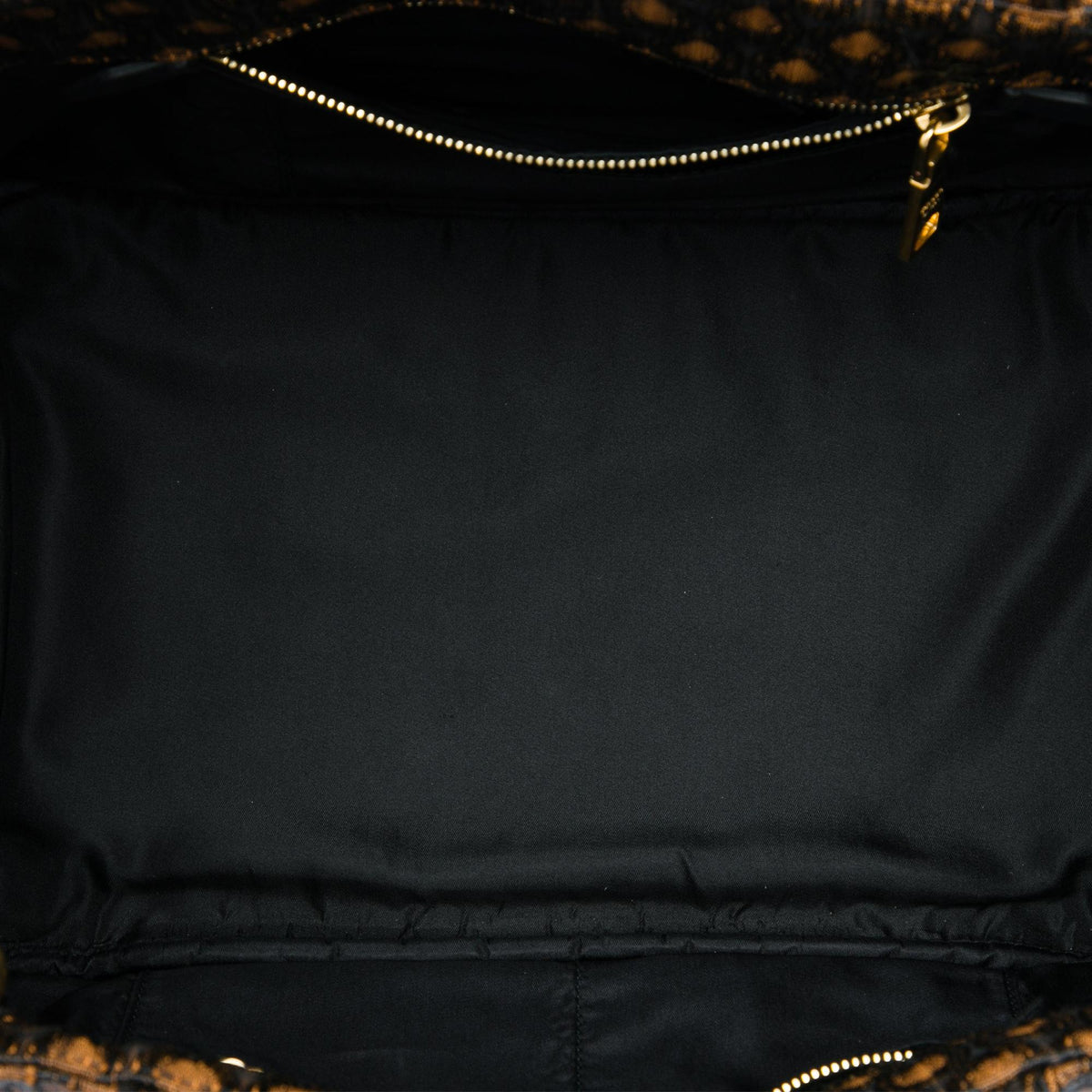Prada Tessuto Broccato Canapa Tote