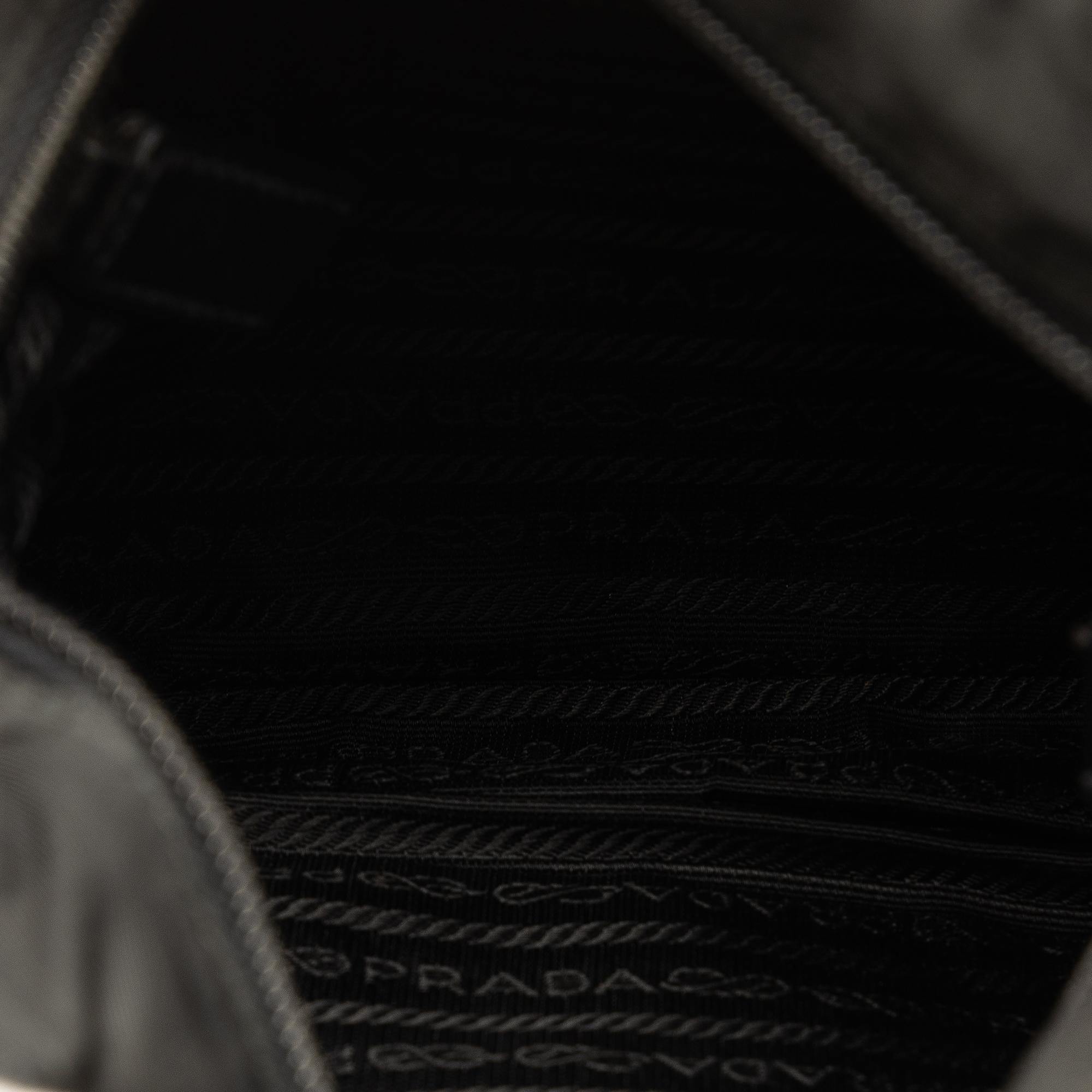 Prada Tessuto Buckle Messenger Bag