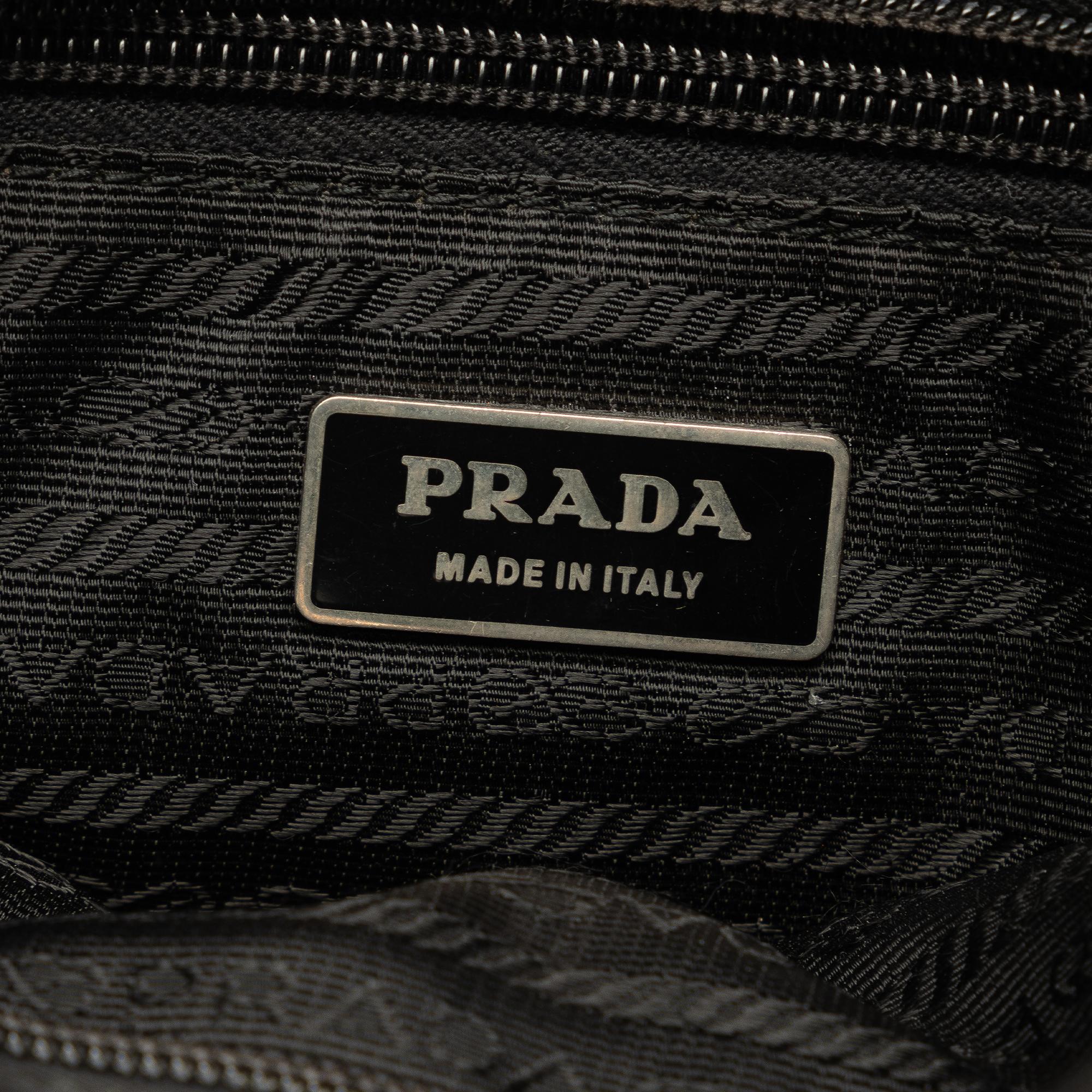 Prada Tessuto Buckle Messenger Bag