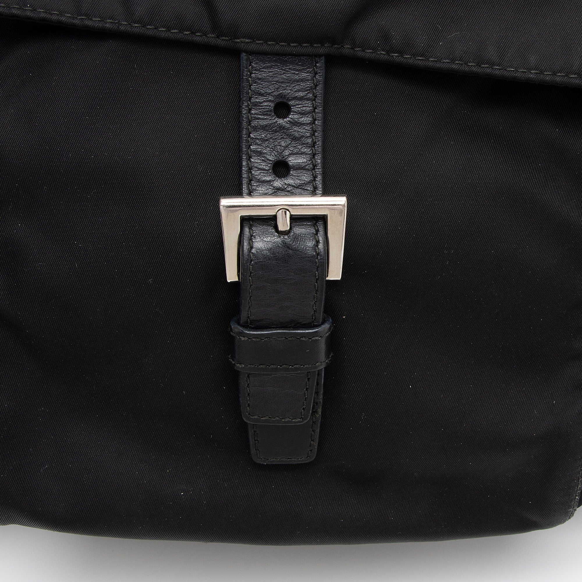 Prada Tessuto Buckle Messenger (SHF-ZElqhI)