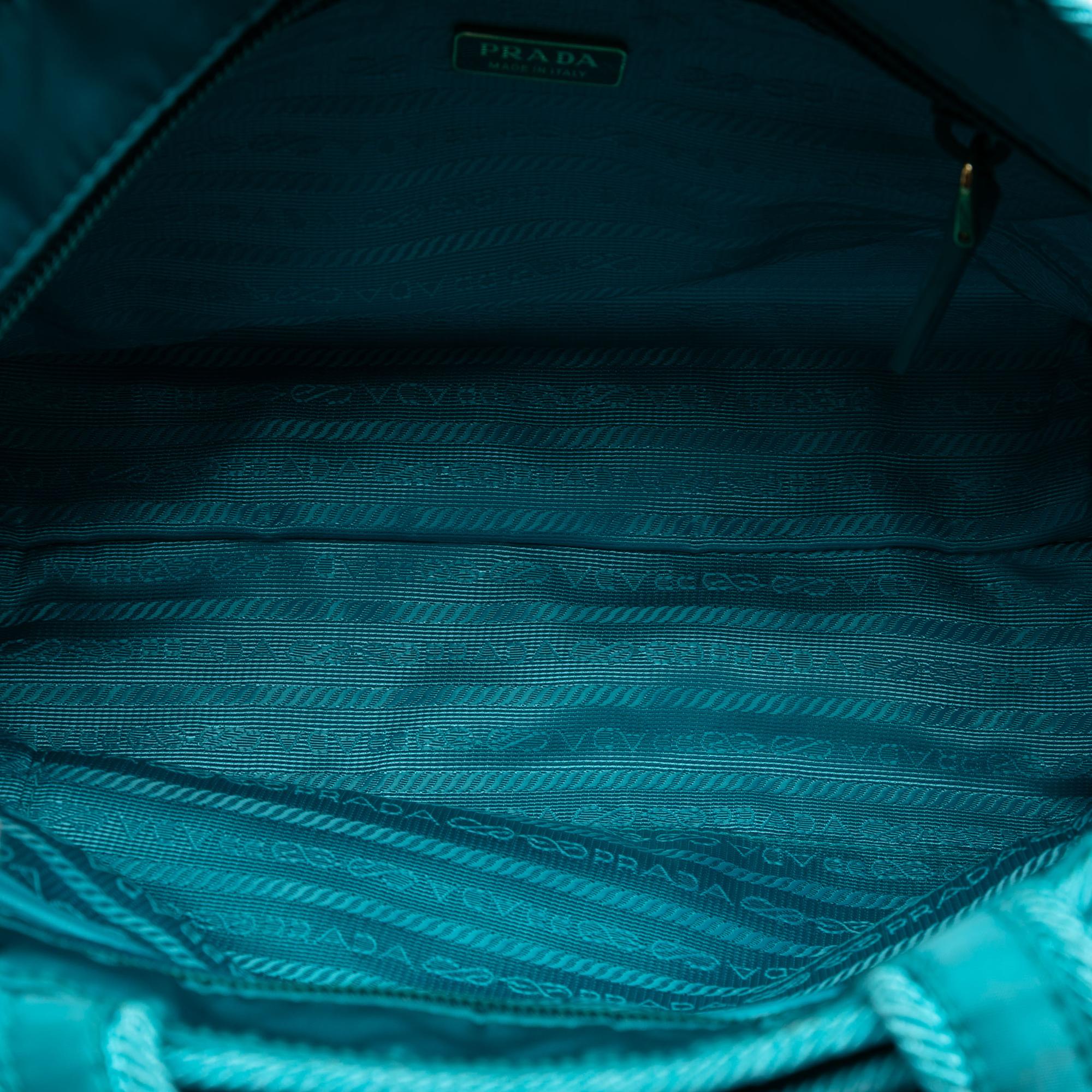 Prada Tessuto Canapa Logo Bow Satchel