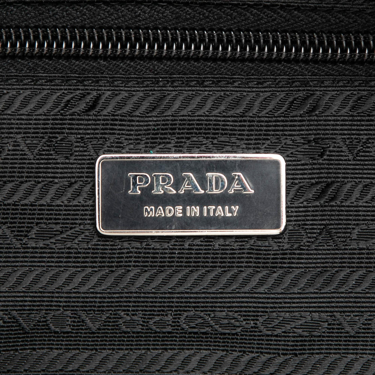 Prada Tessuto Canapa Logo Satchel