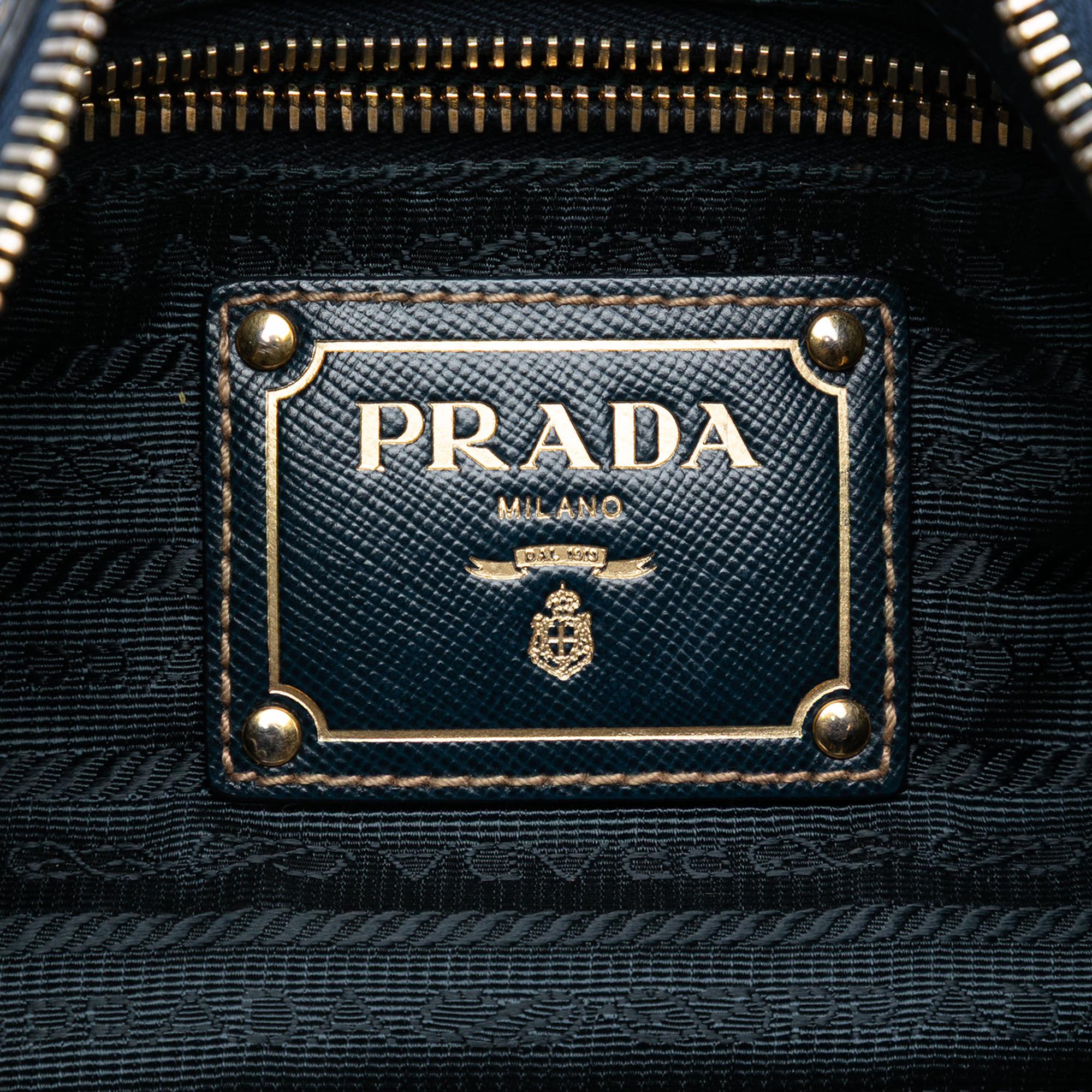 Prada Tessuto Canapa Logo Shoulder Bag