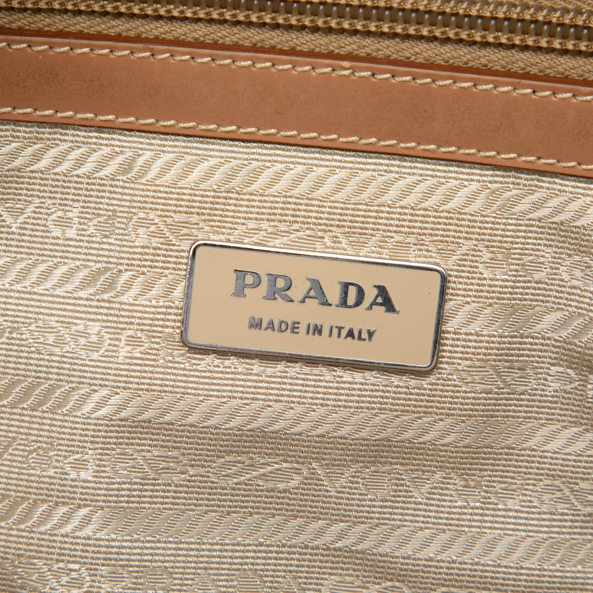 Prada Tessuto Canapa Logo Shoulder Bag