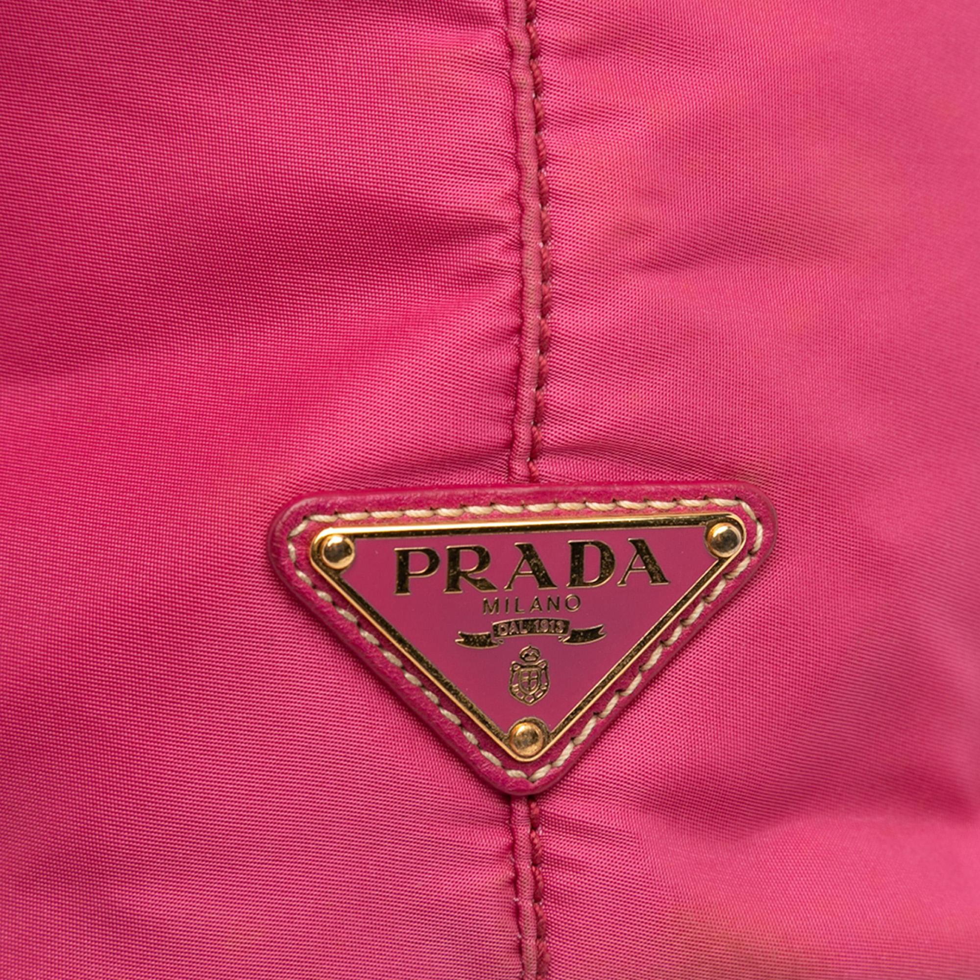 Prada Tessuto Canapa Logo Tote