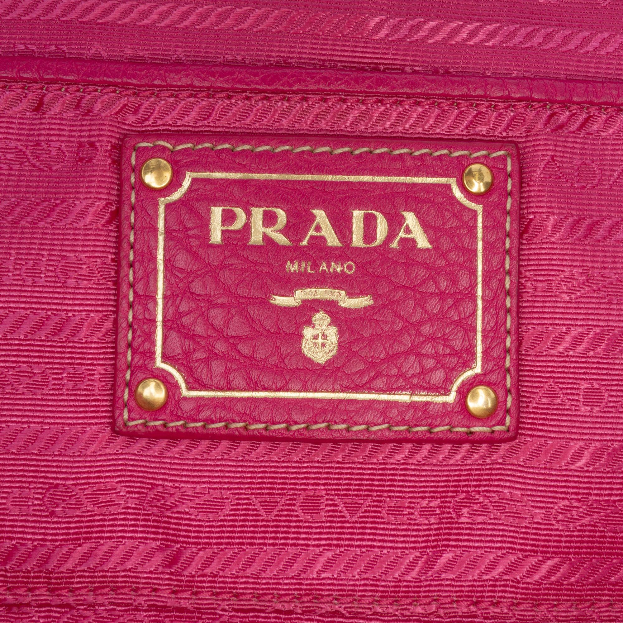 Prada Tessuto Canapa Logo Tote