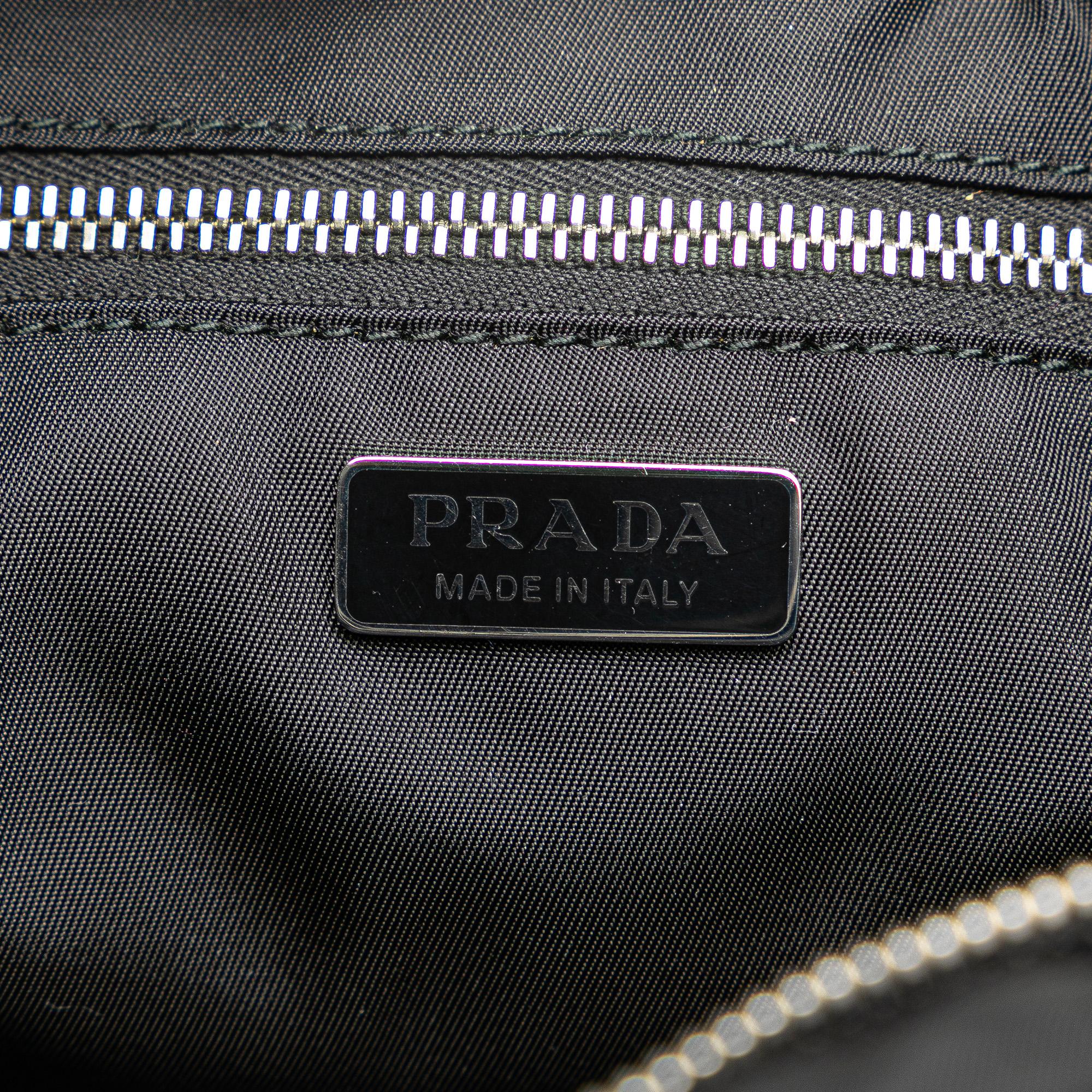 Prada Tessuto Catene Crystal Embellished Chain Crossbody