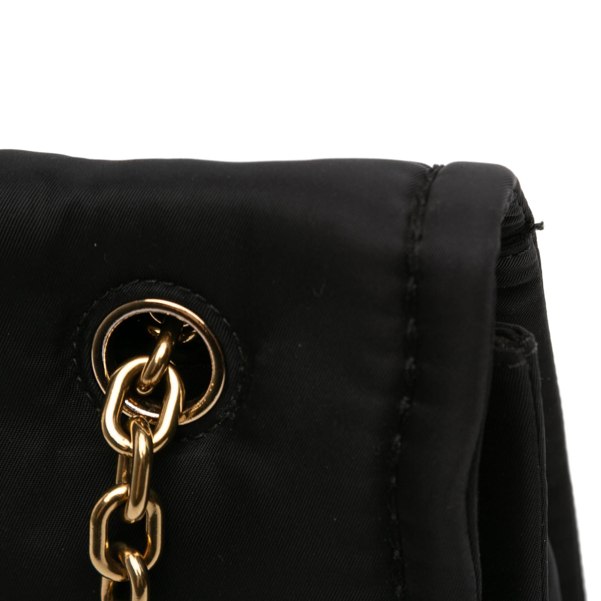Prada Tessuto Chain Flap Crossbody