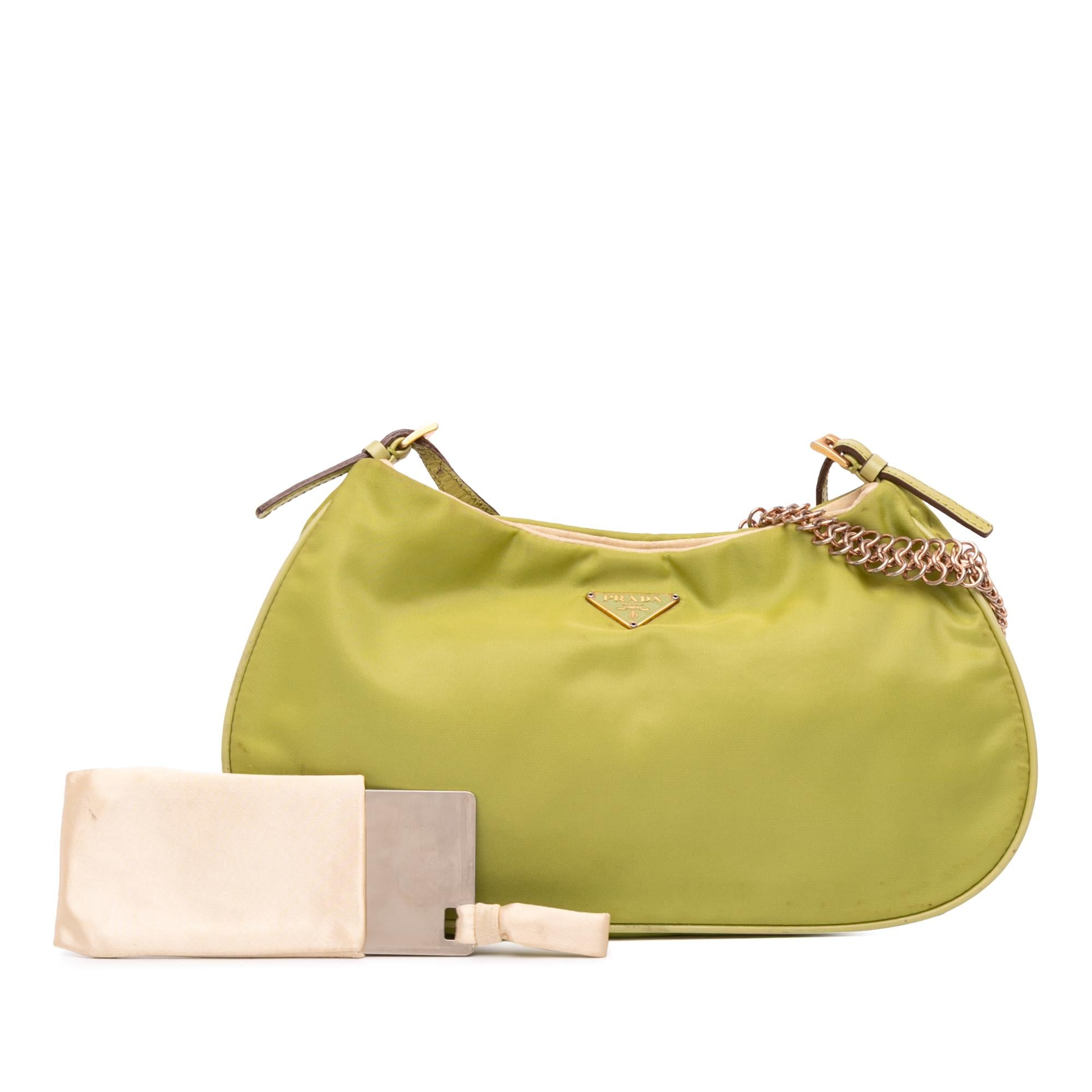 Prada Tessuto Chain Shoulder Bag