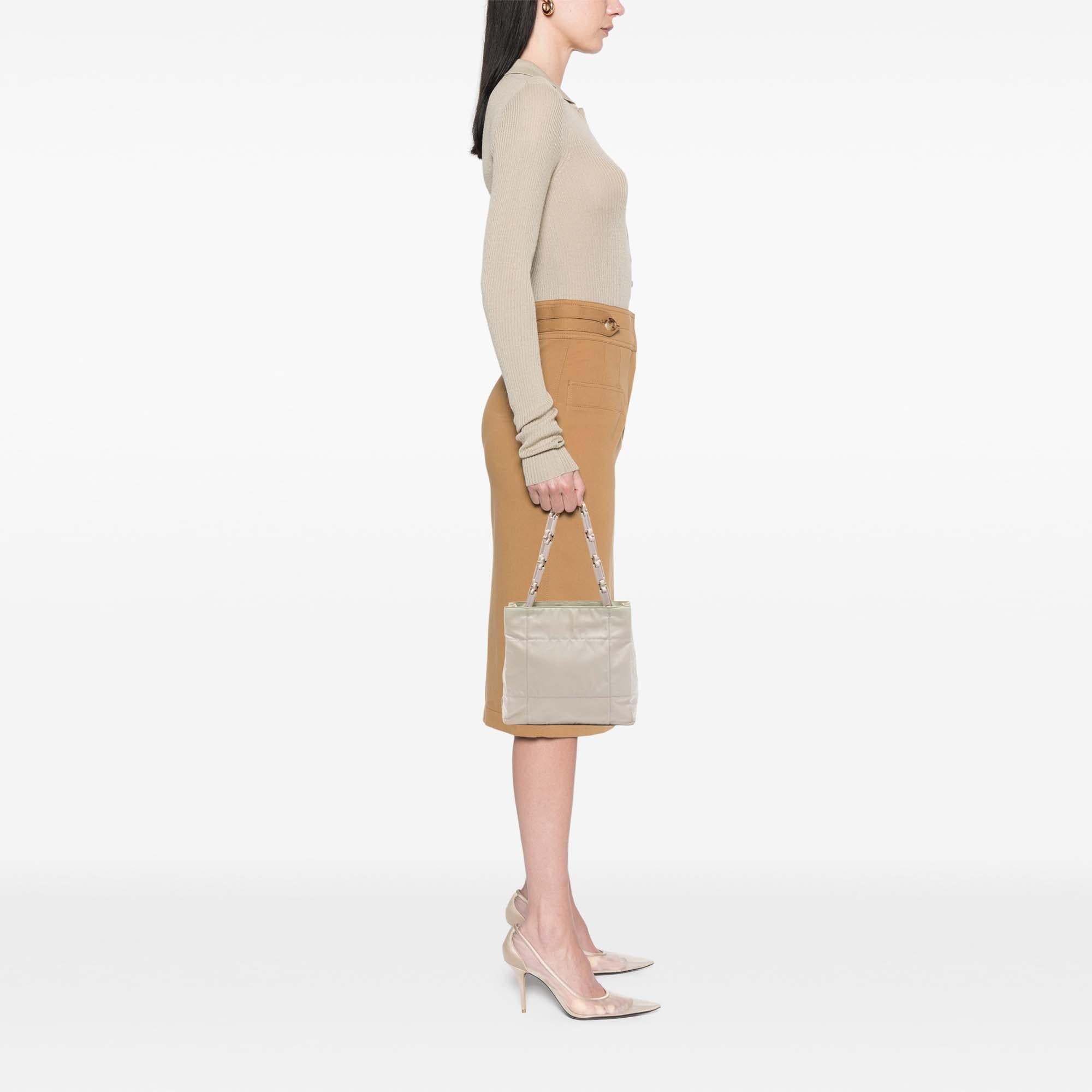 Prada Tessuto Chain Shoulder Bag