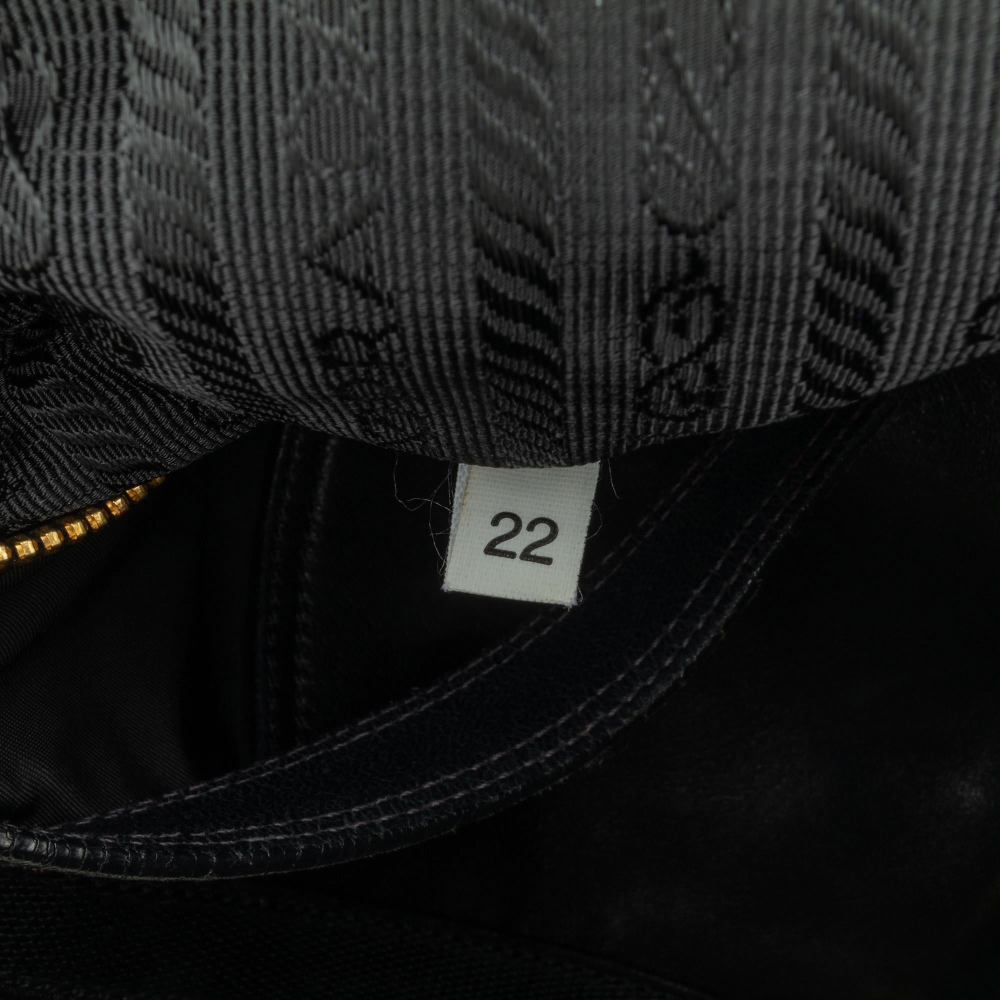 Prada Tessuto City Calf Trimmed Buckle Hobo (SHG-xswi3t)