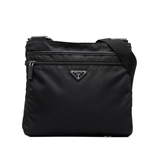 Prada, Bags, Prada 0 Authentic Bandoliera Glac Calf Crossbody Bag