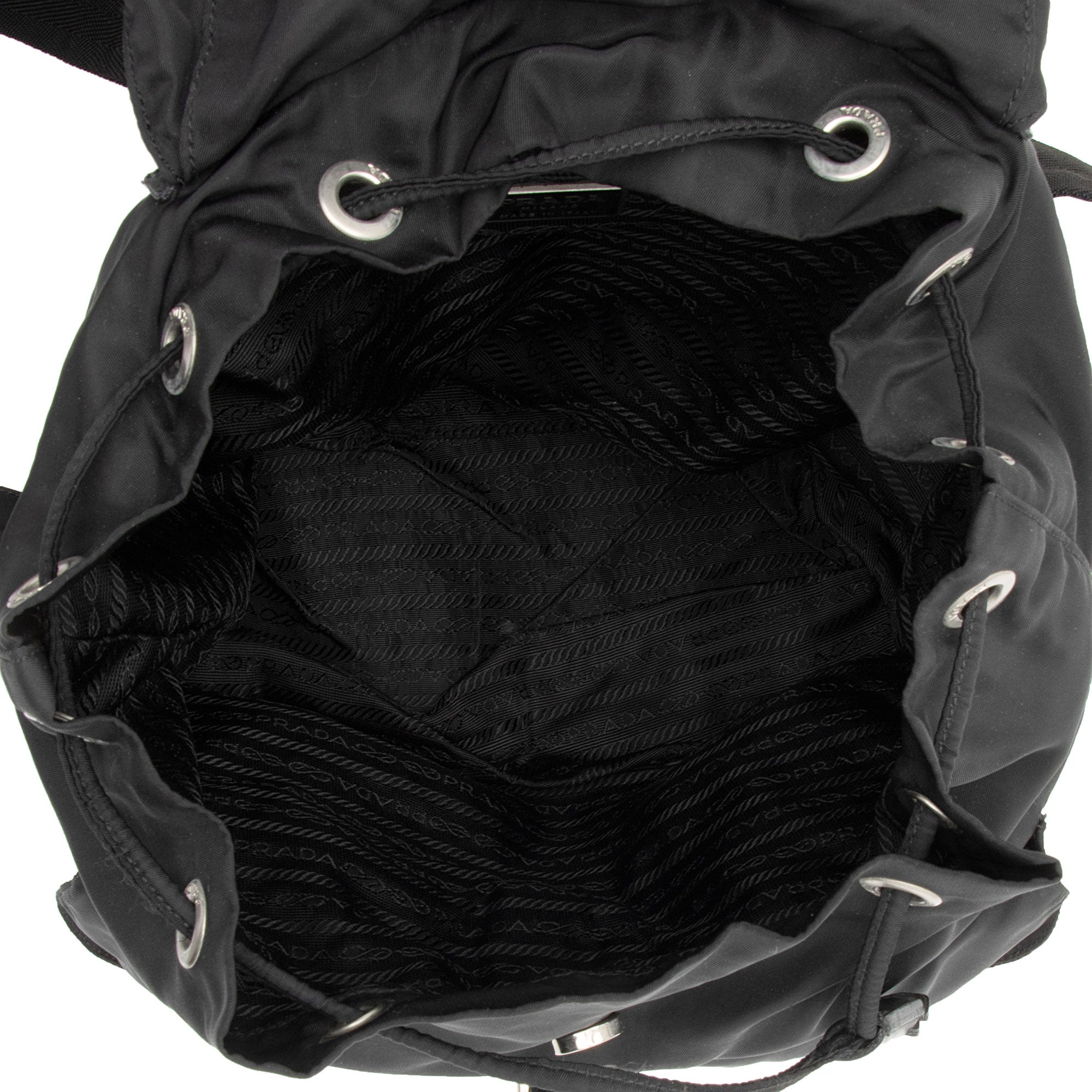 Prada Tessuto Double Pocket Medium Backpack (SHF-IvHeZr)