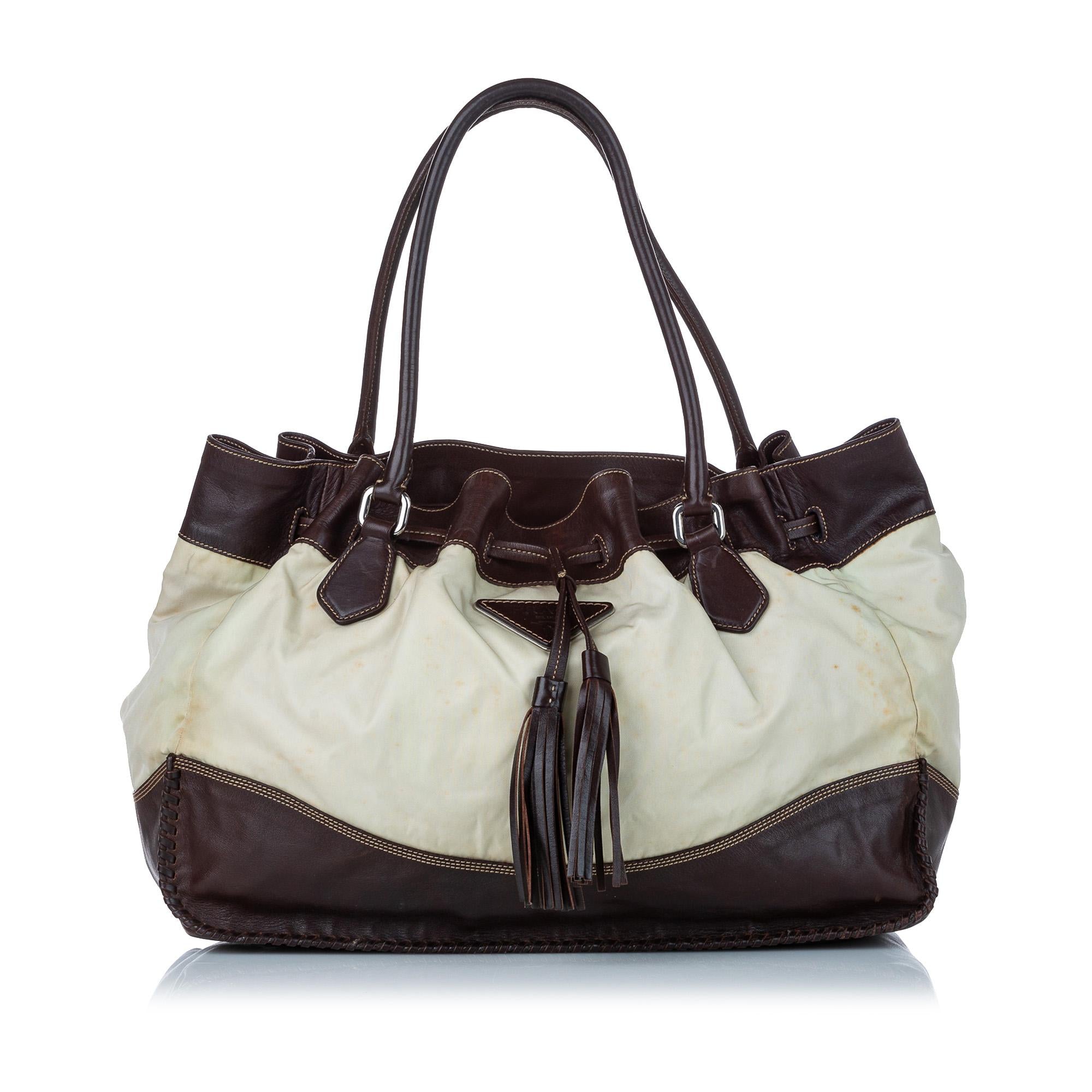 Prada Tessuto Drawstring Tote Bag (SHG-30298)