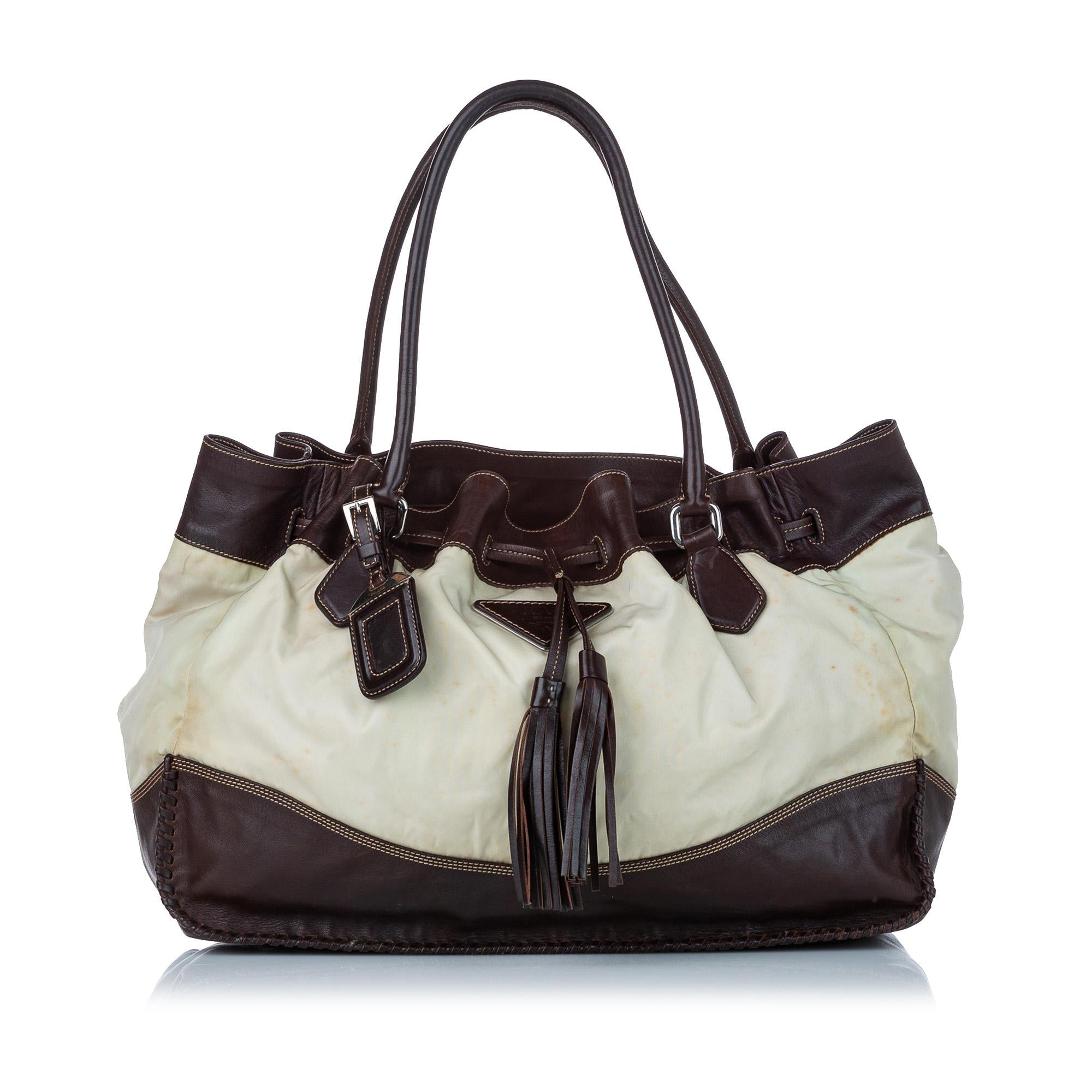 Prada Tessuto Drawstring Tote Bag (SHG-30298)